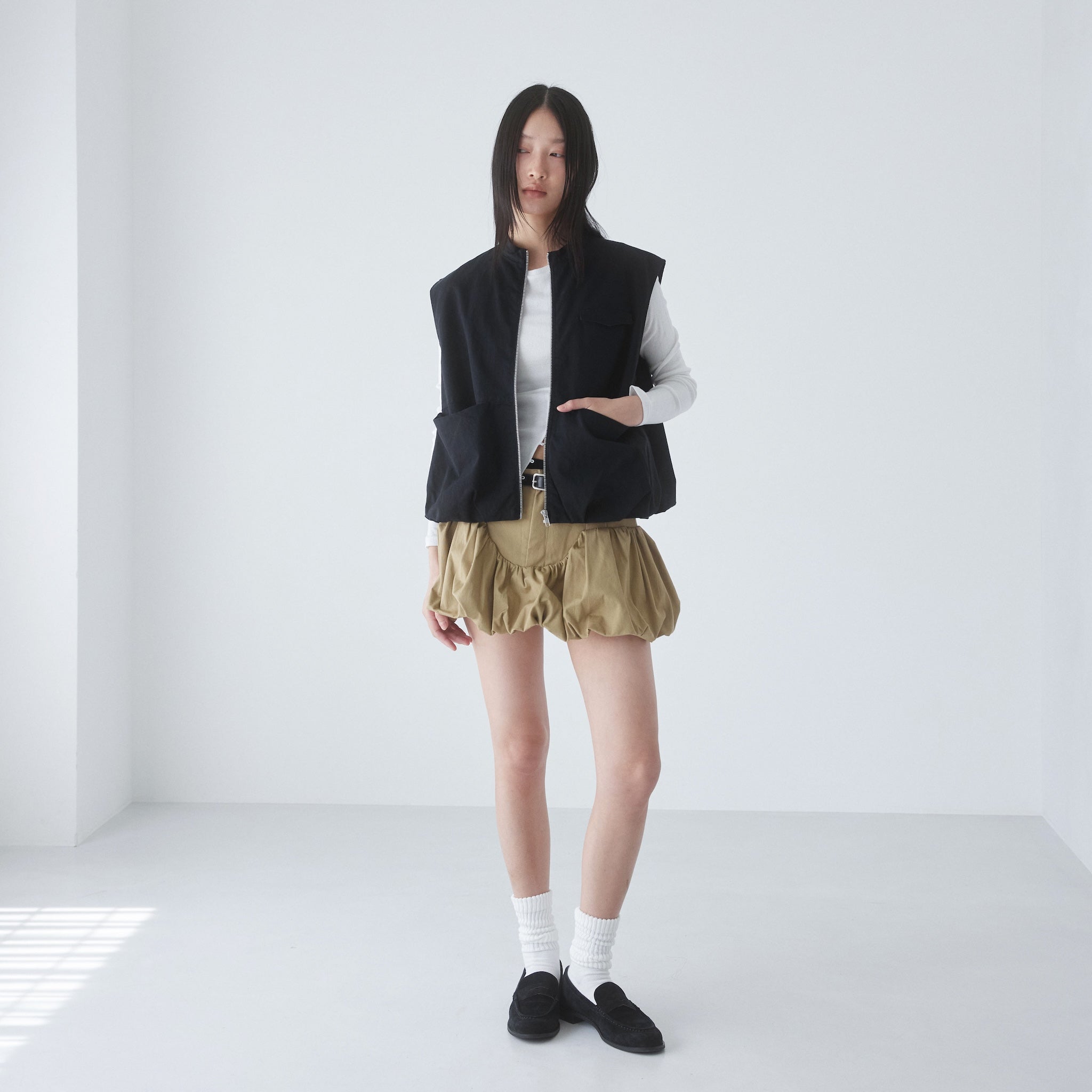 ローライズバルーンminiスカート