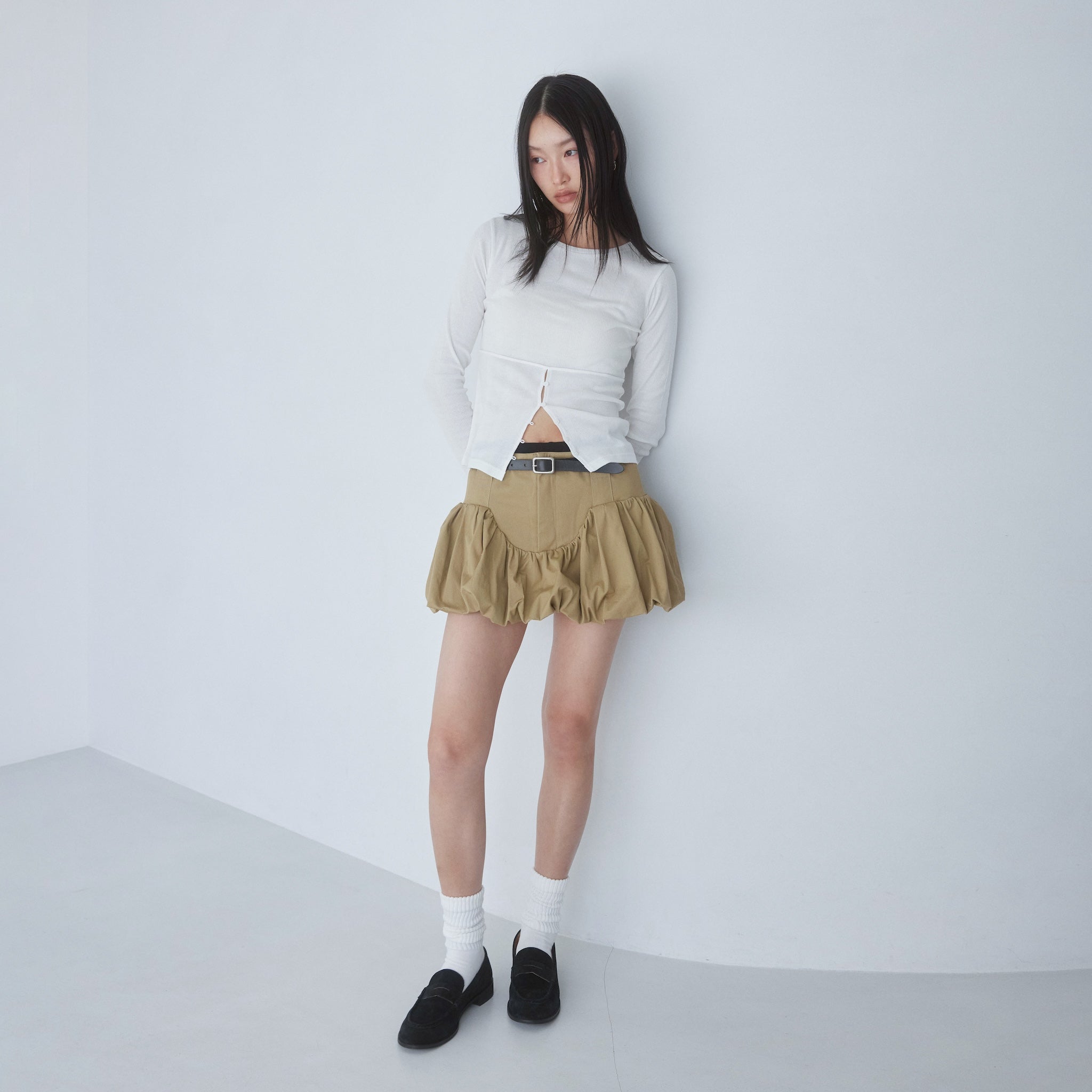 ローライズバルーンminiスカート