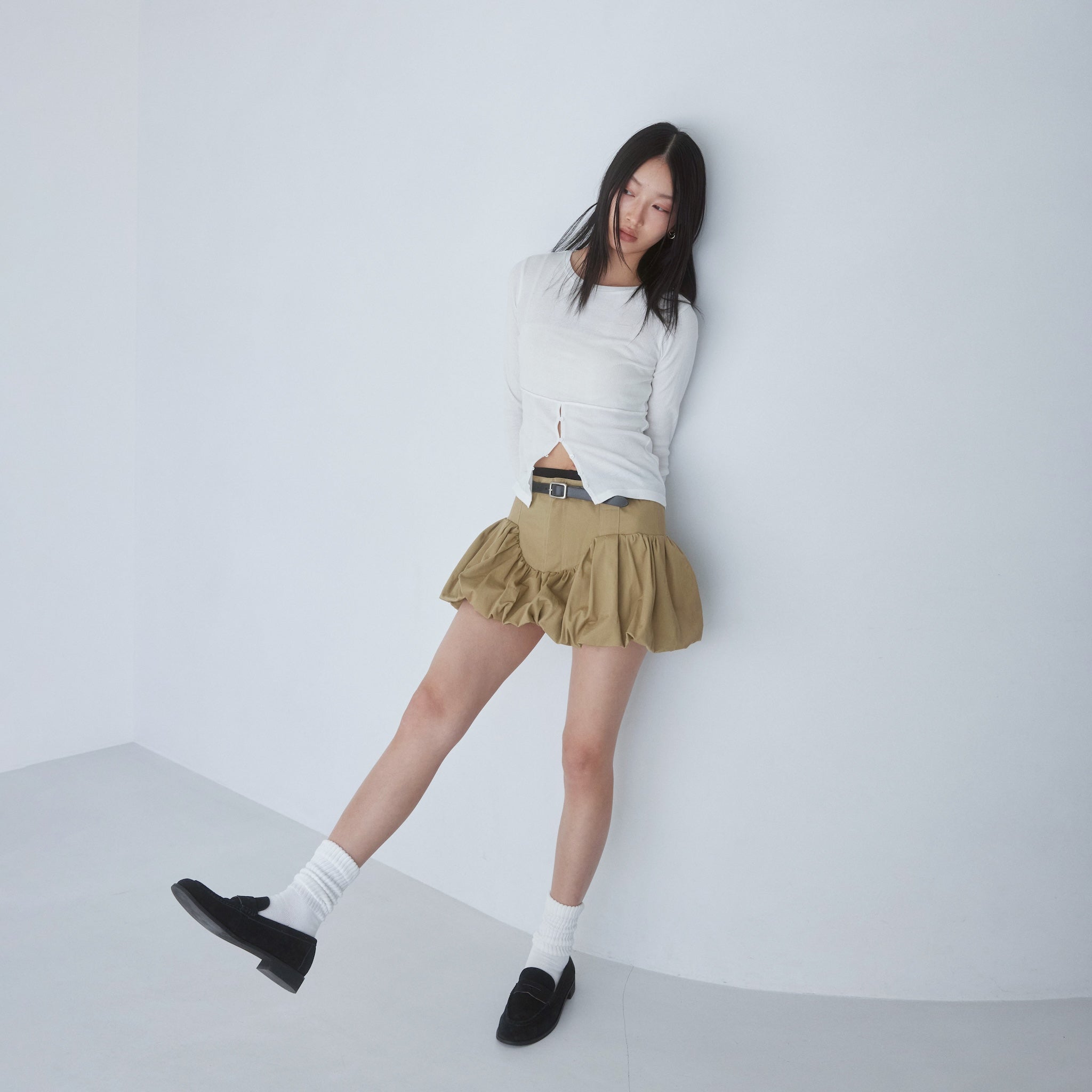 ローライズバルーンminiスカート