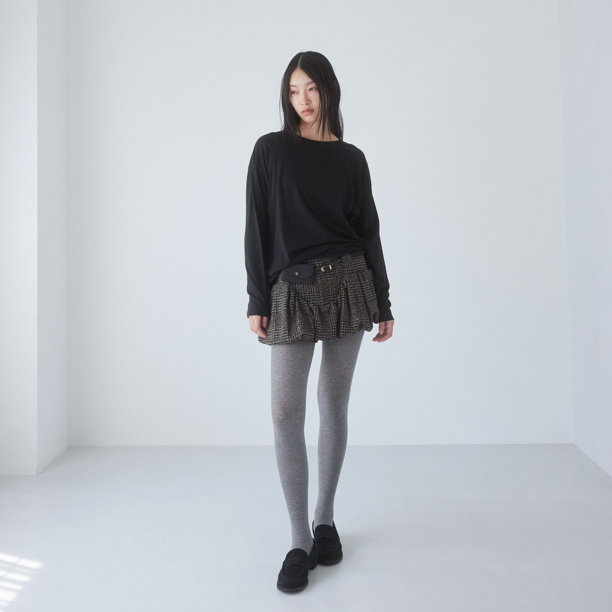 ローライズバルーンminiスカート