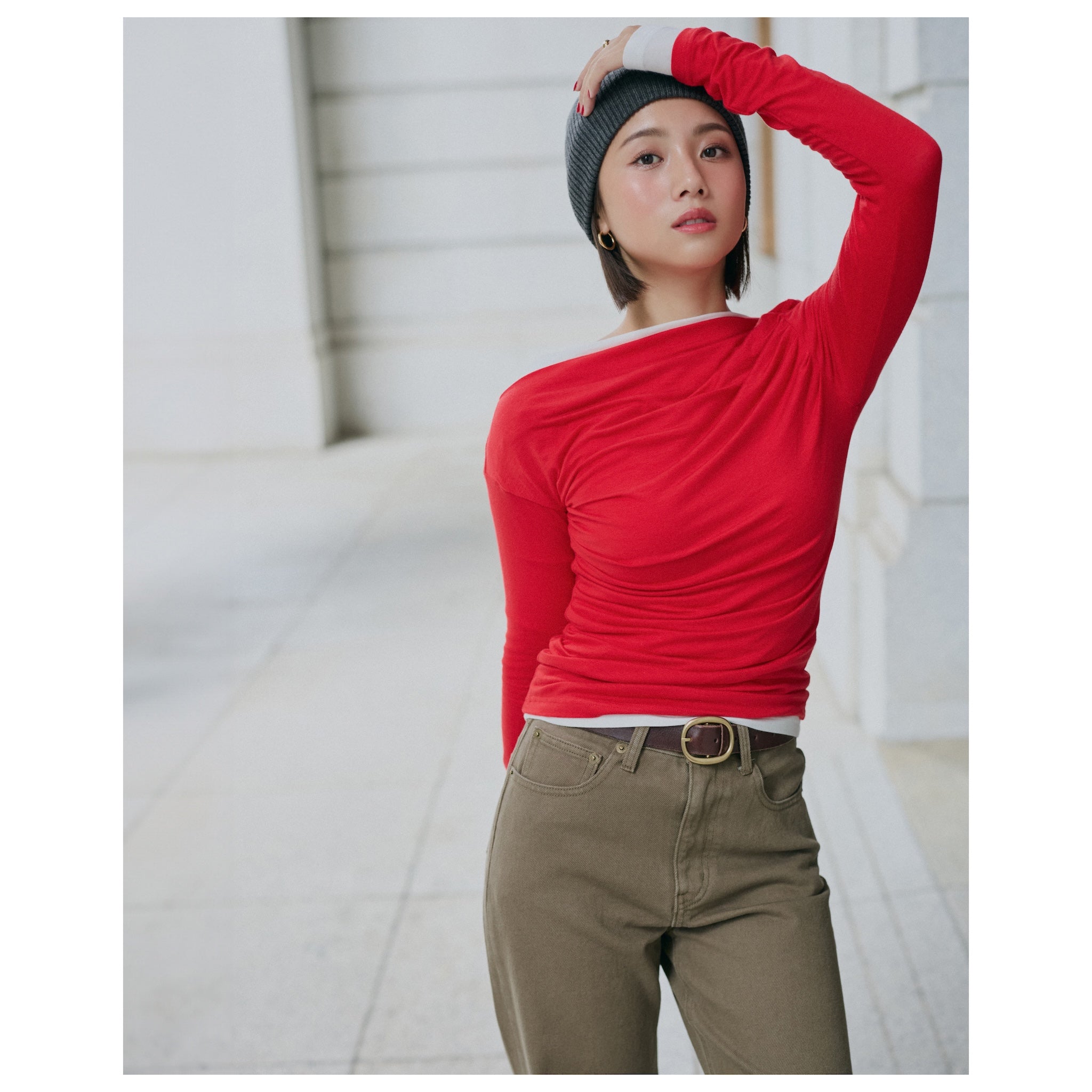 collab 2piece layered tops