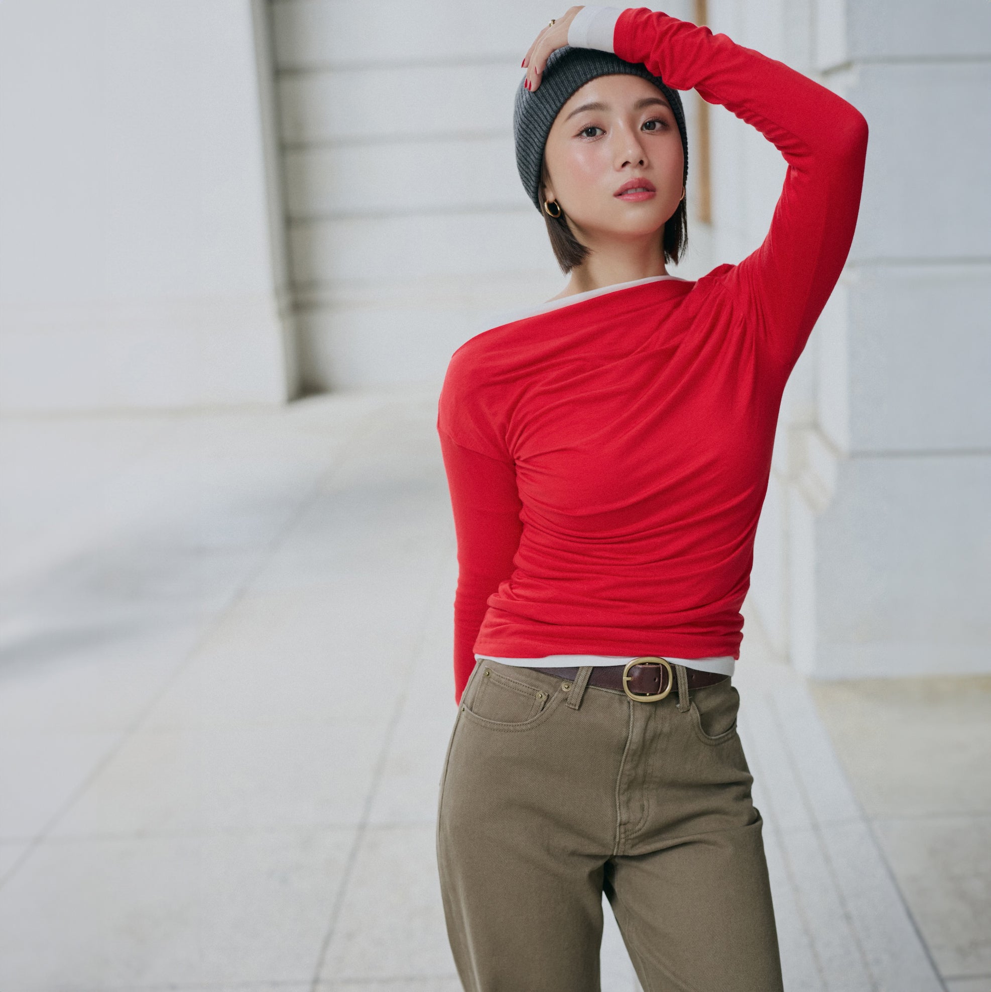 collab 2piece layered tops