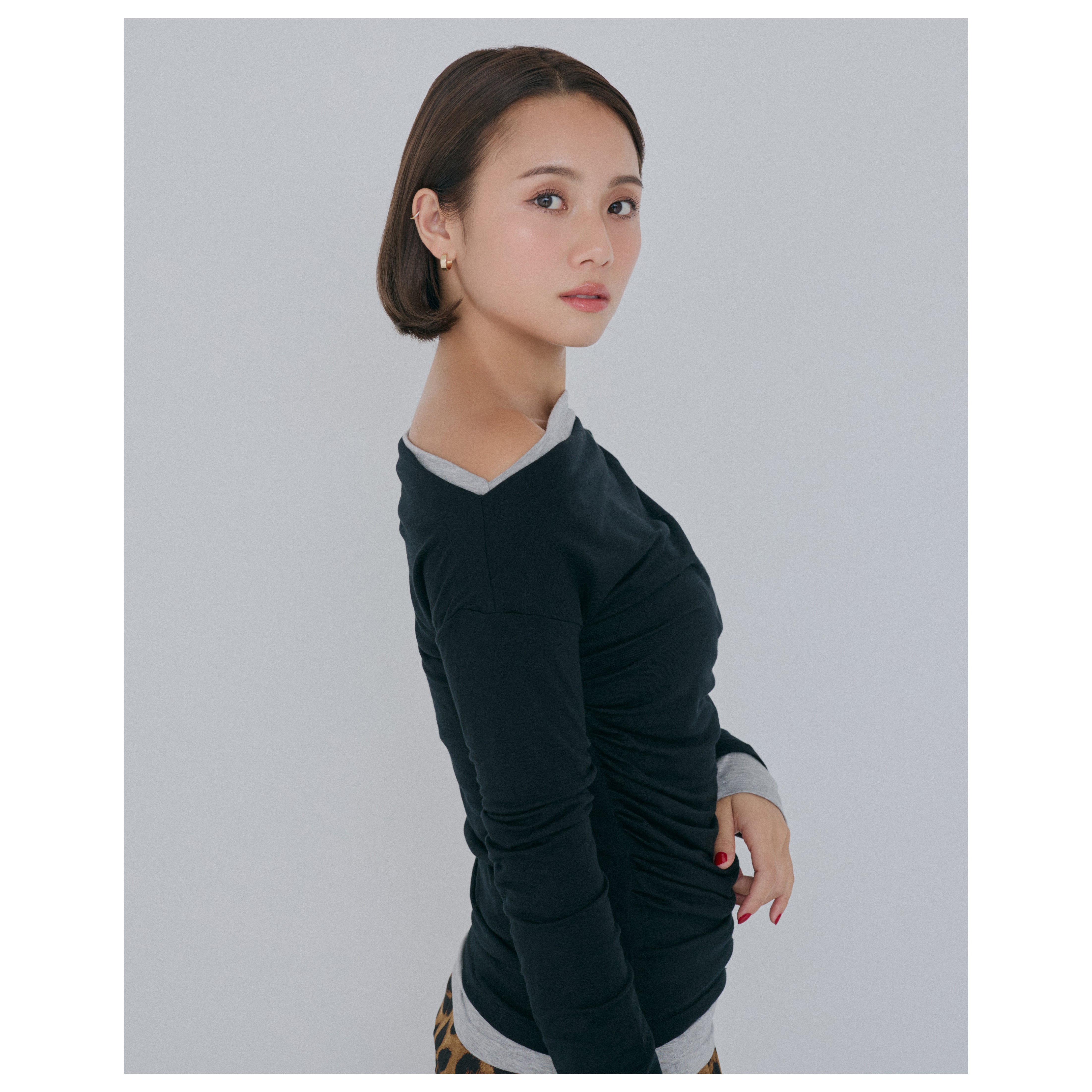 collab 2piece layered tops