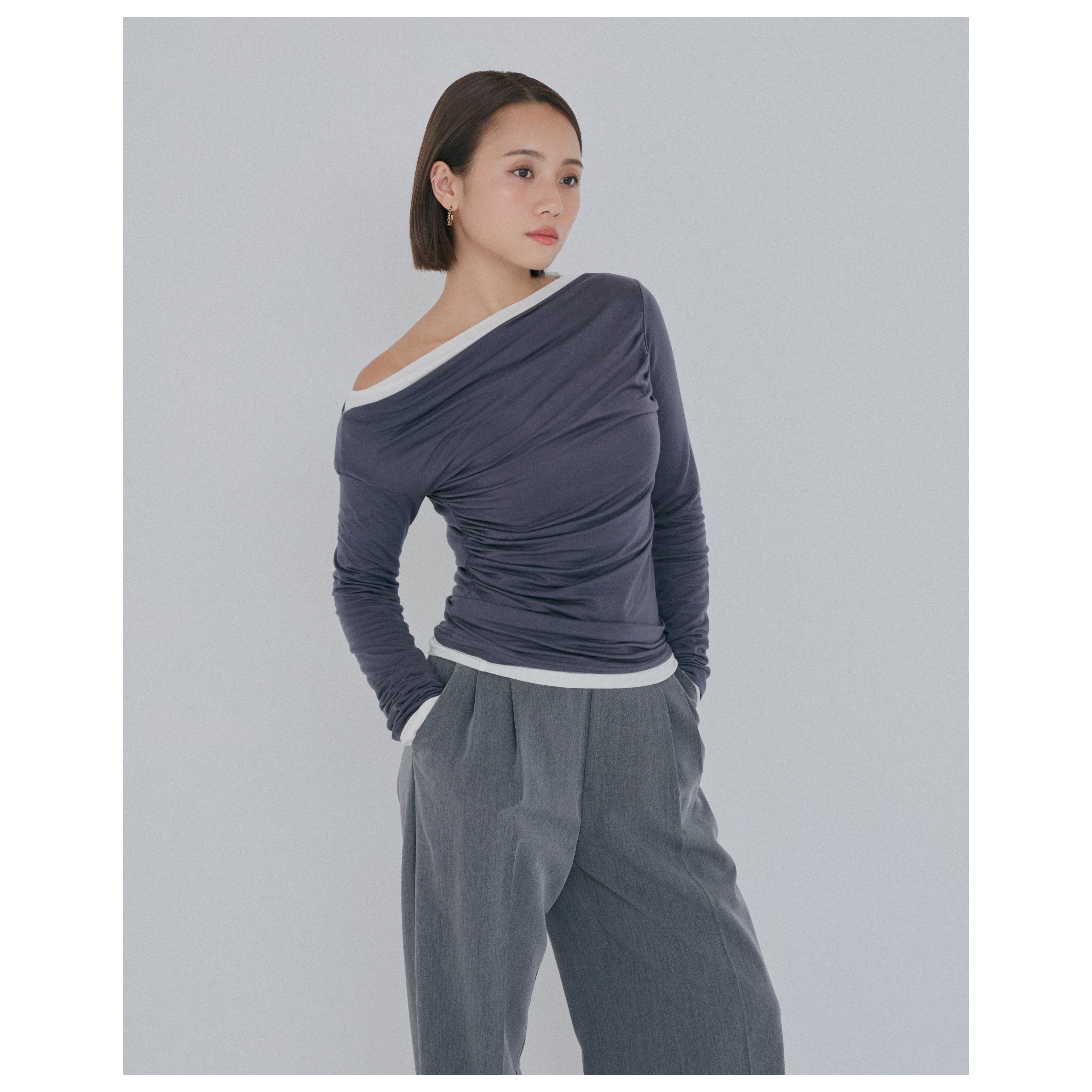 collab 2piece layered tops