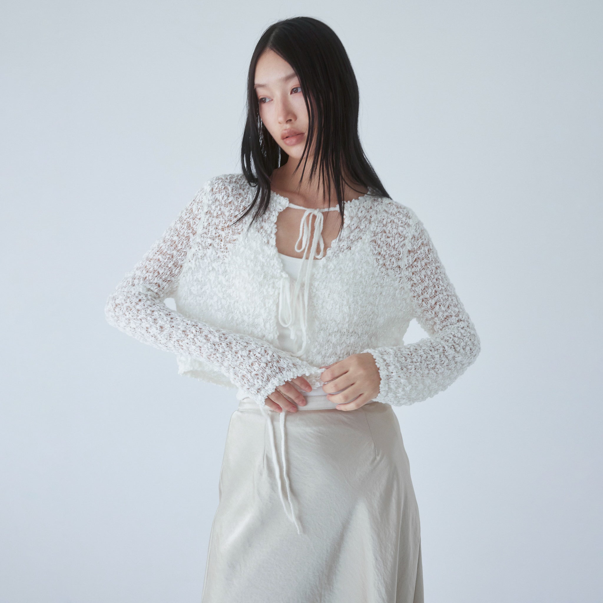 Double Yarn Ribbonトップス