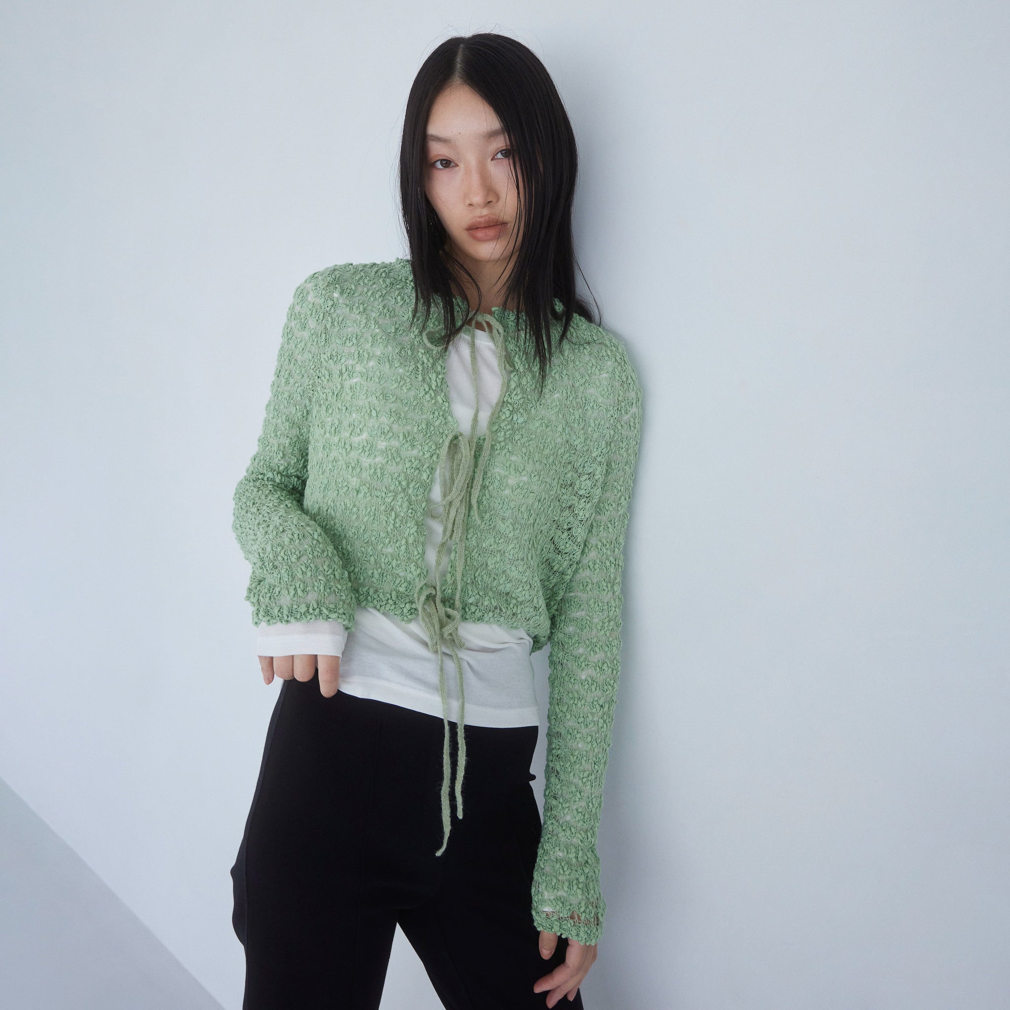 Double Yarn Ribbonトップス