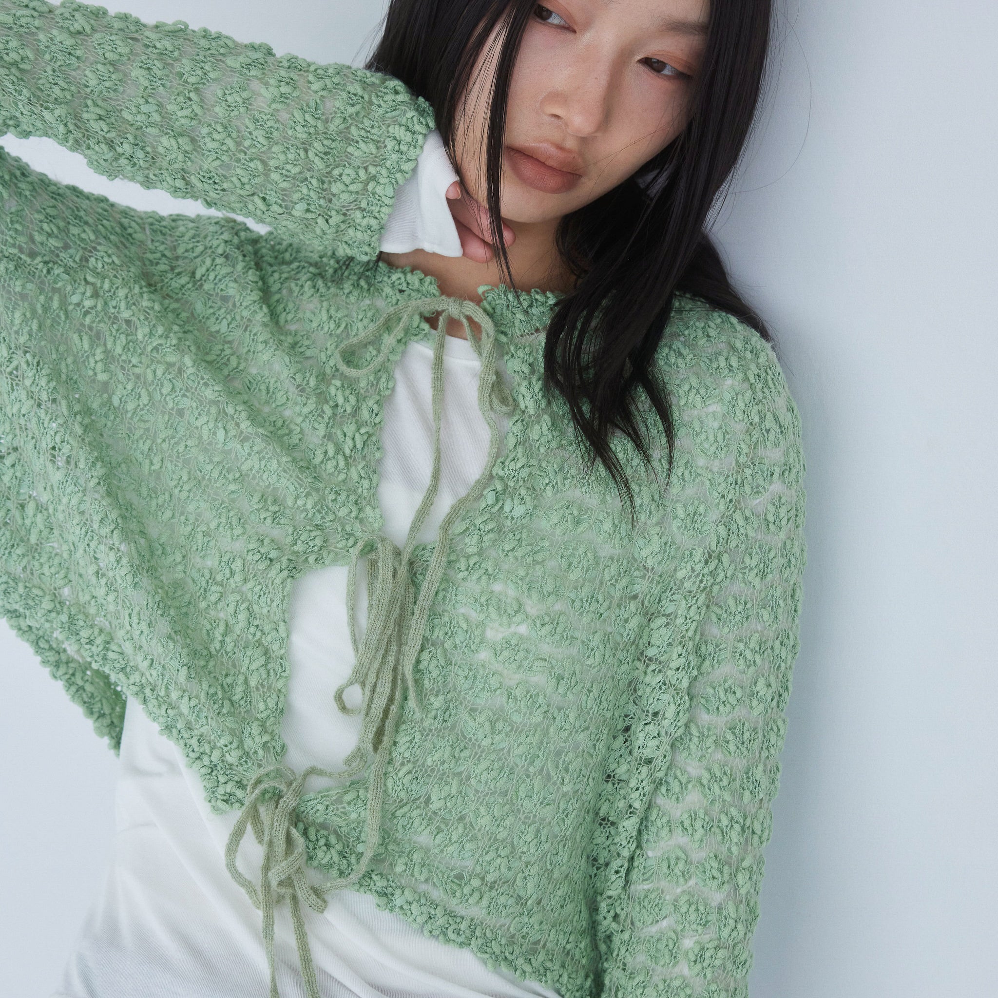 Double Yarn Ribbonトップス