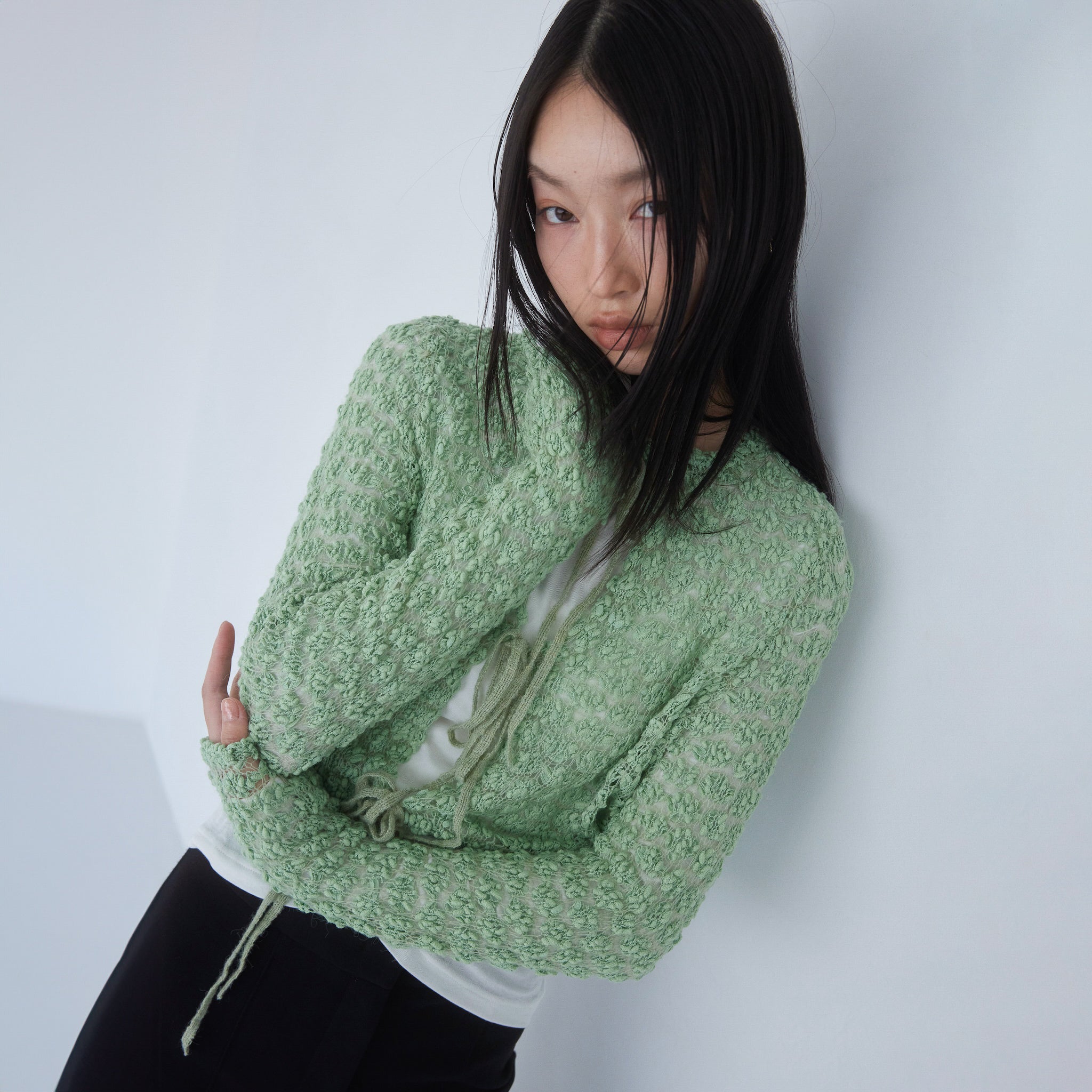 Double Yarn Ribbonトップス