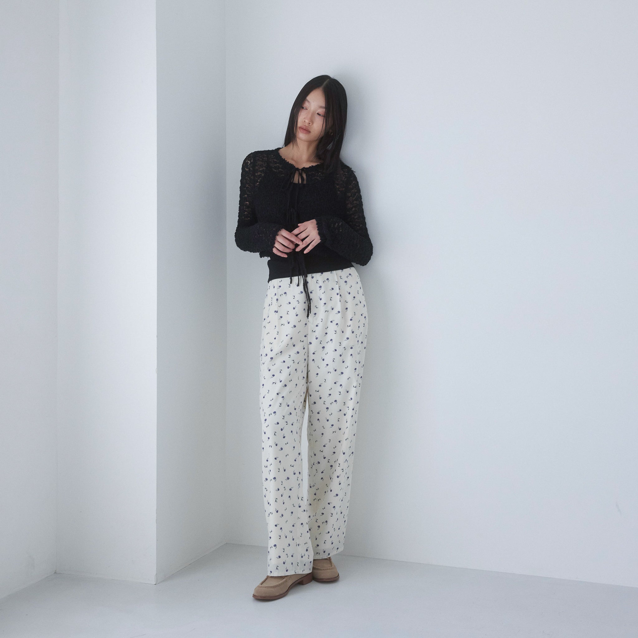 Double Yarn Ribbonトップス