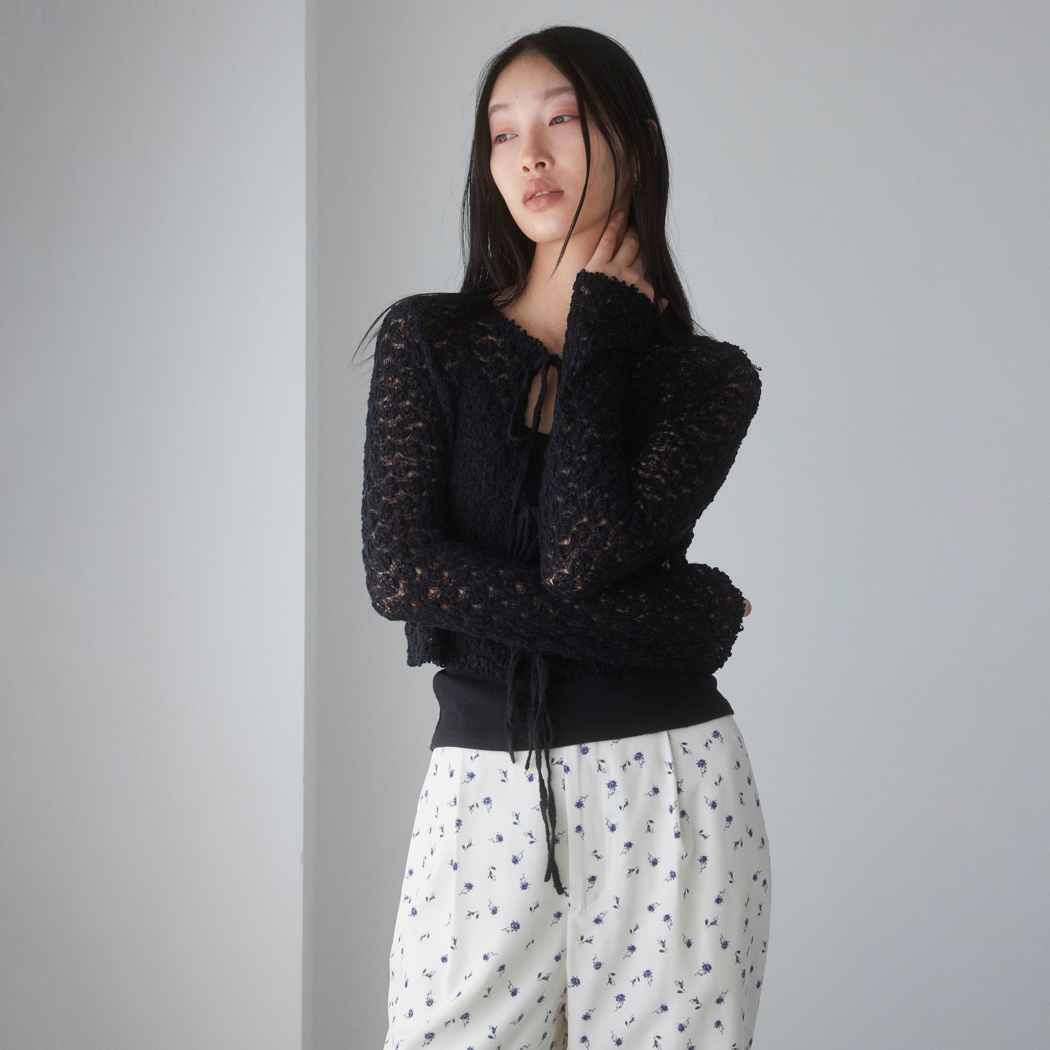 Double Yarn Ribbonトップス