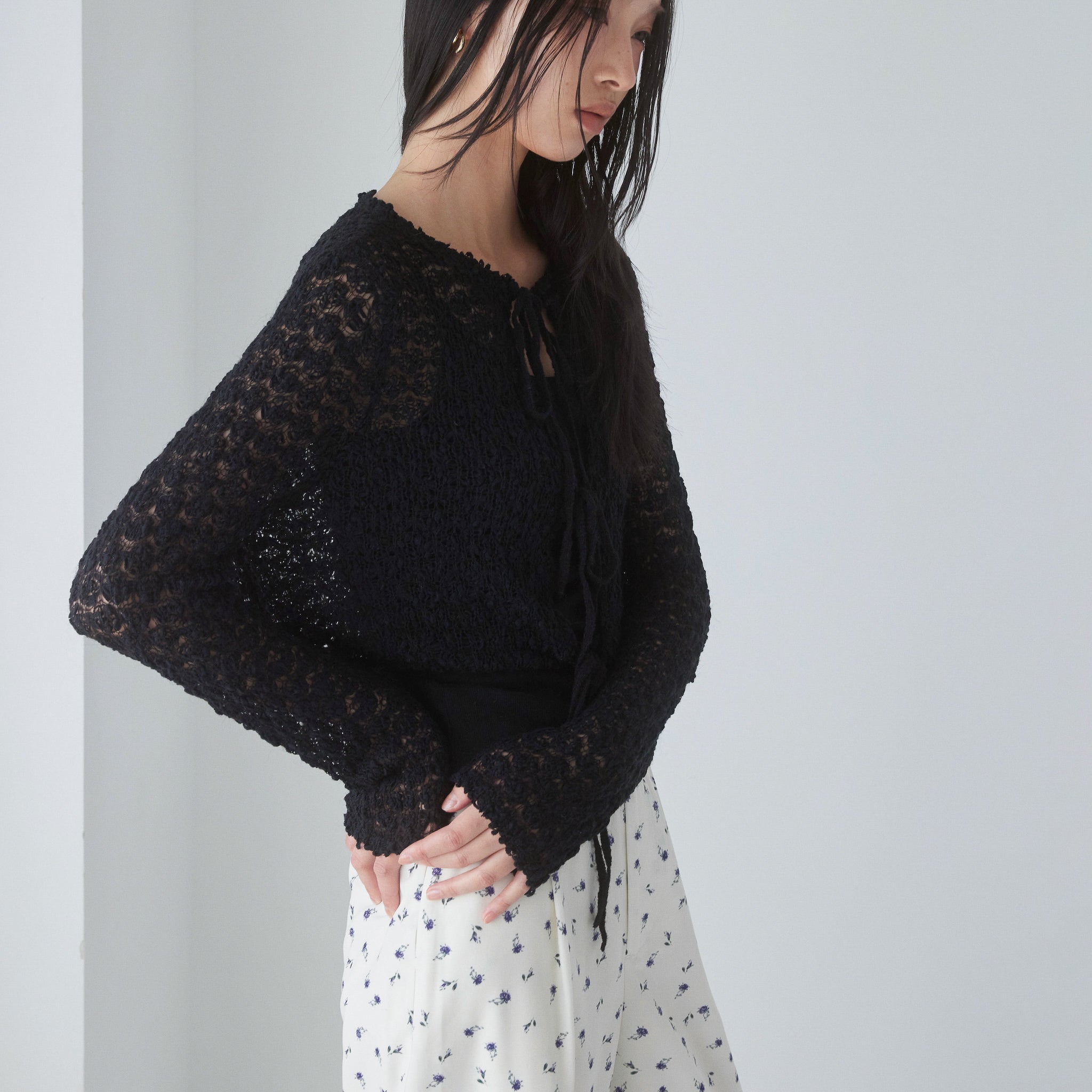 Double Yarn Ribbonトップス