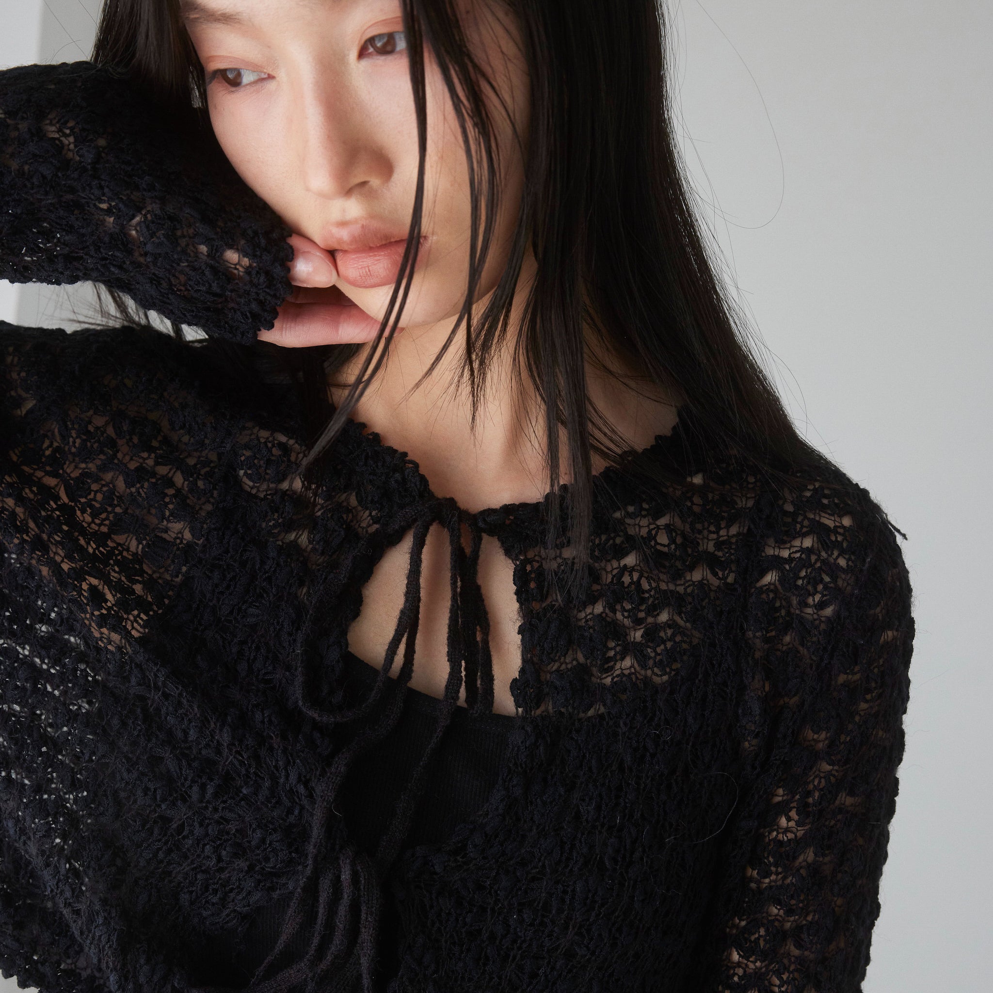 Double Yarn Ribbonトップス