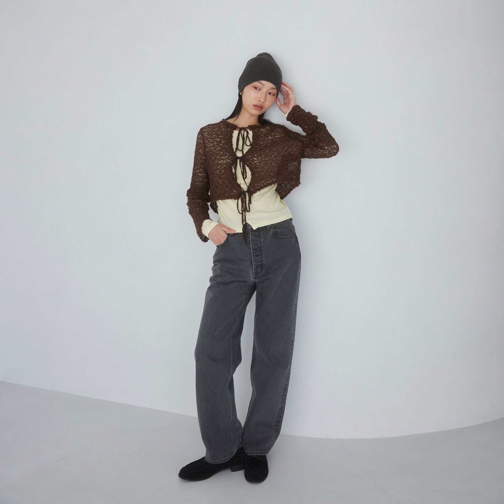 Double Yarn Ribbonトップス