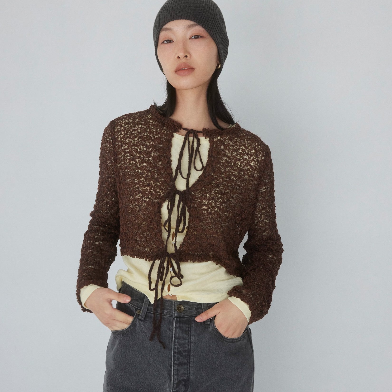 Double Yarn Ribbonトップス