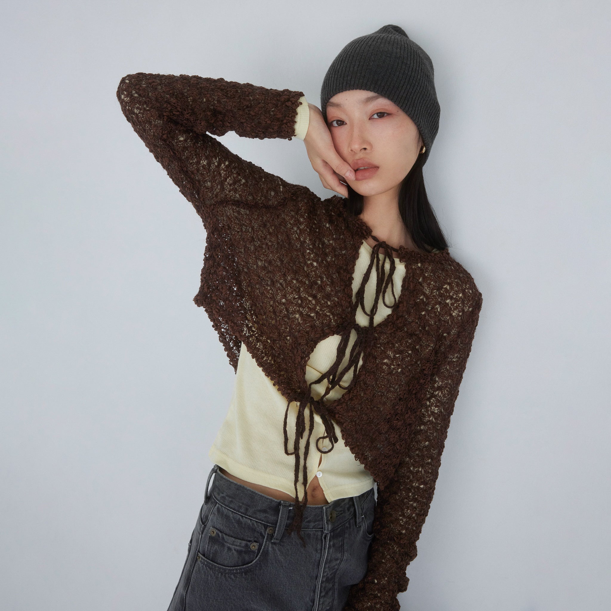 Double Yarn Ribbonトップス