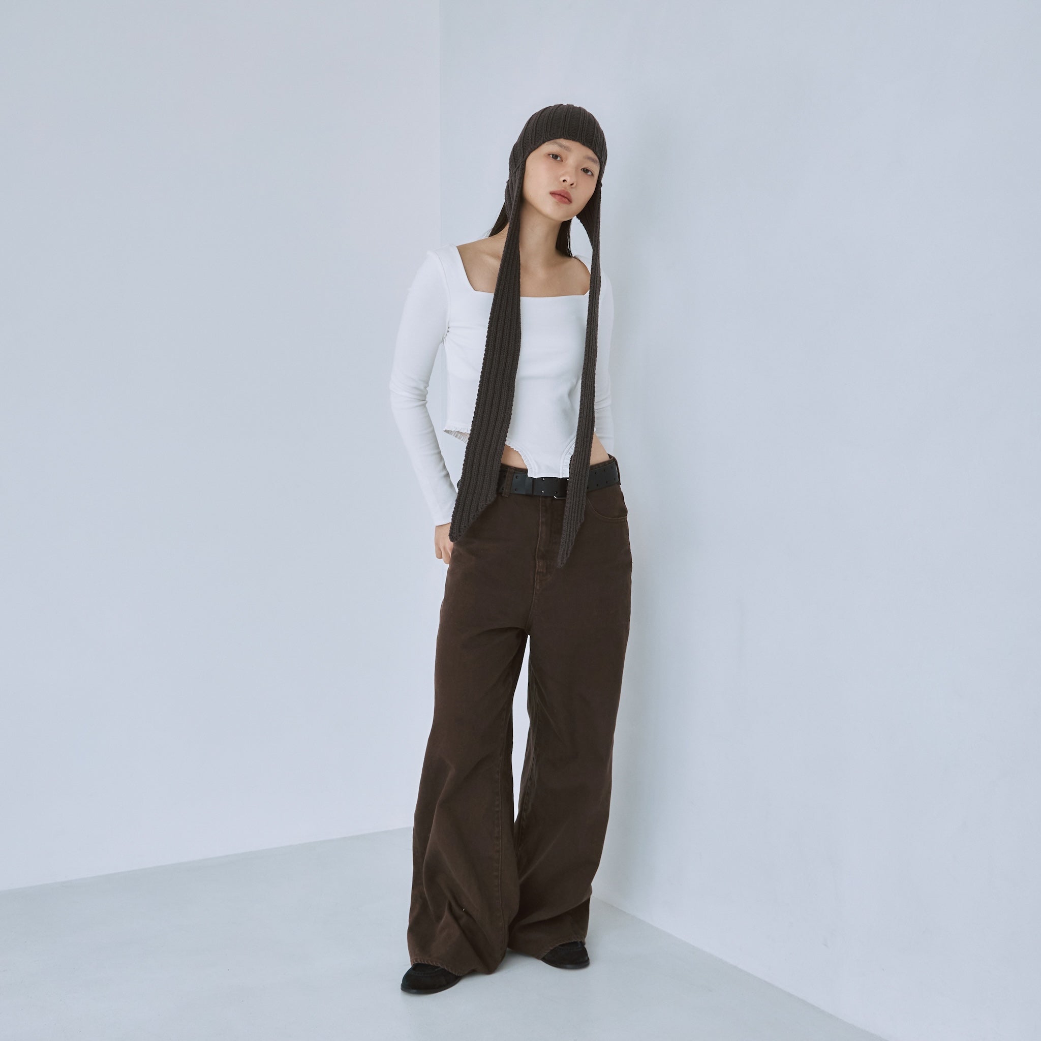 パッドin Moftyスクエアハイカットトップス