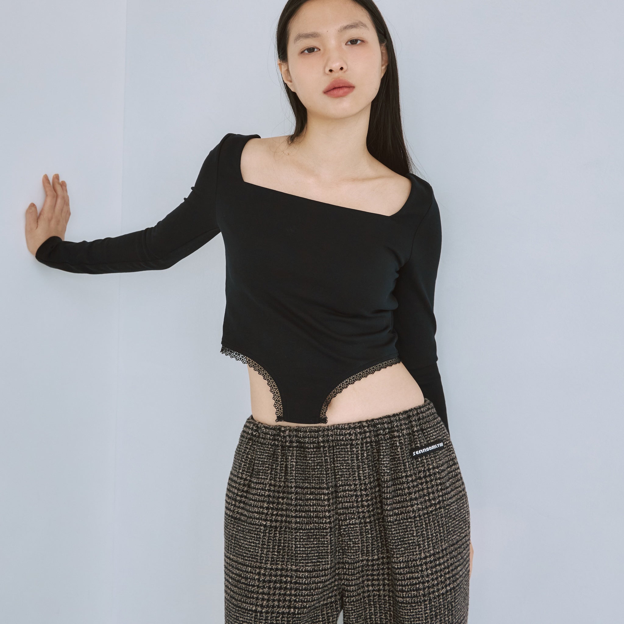 パッドin Moftyスクエアハイカットトップス