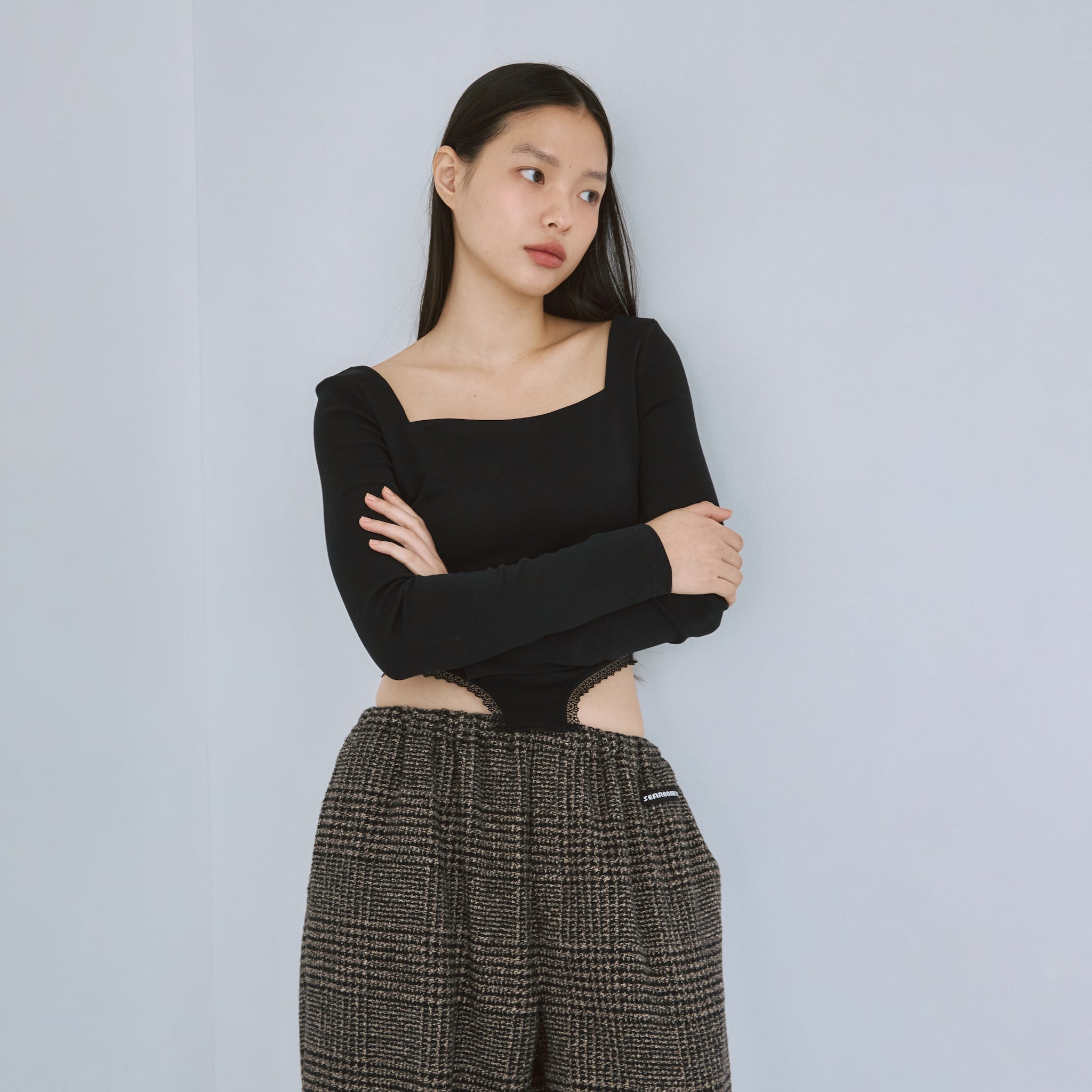 パッドin Moftyスクエアハイカットトップス