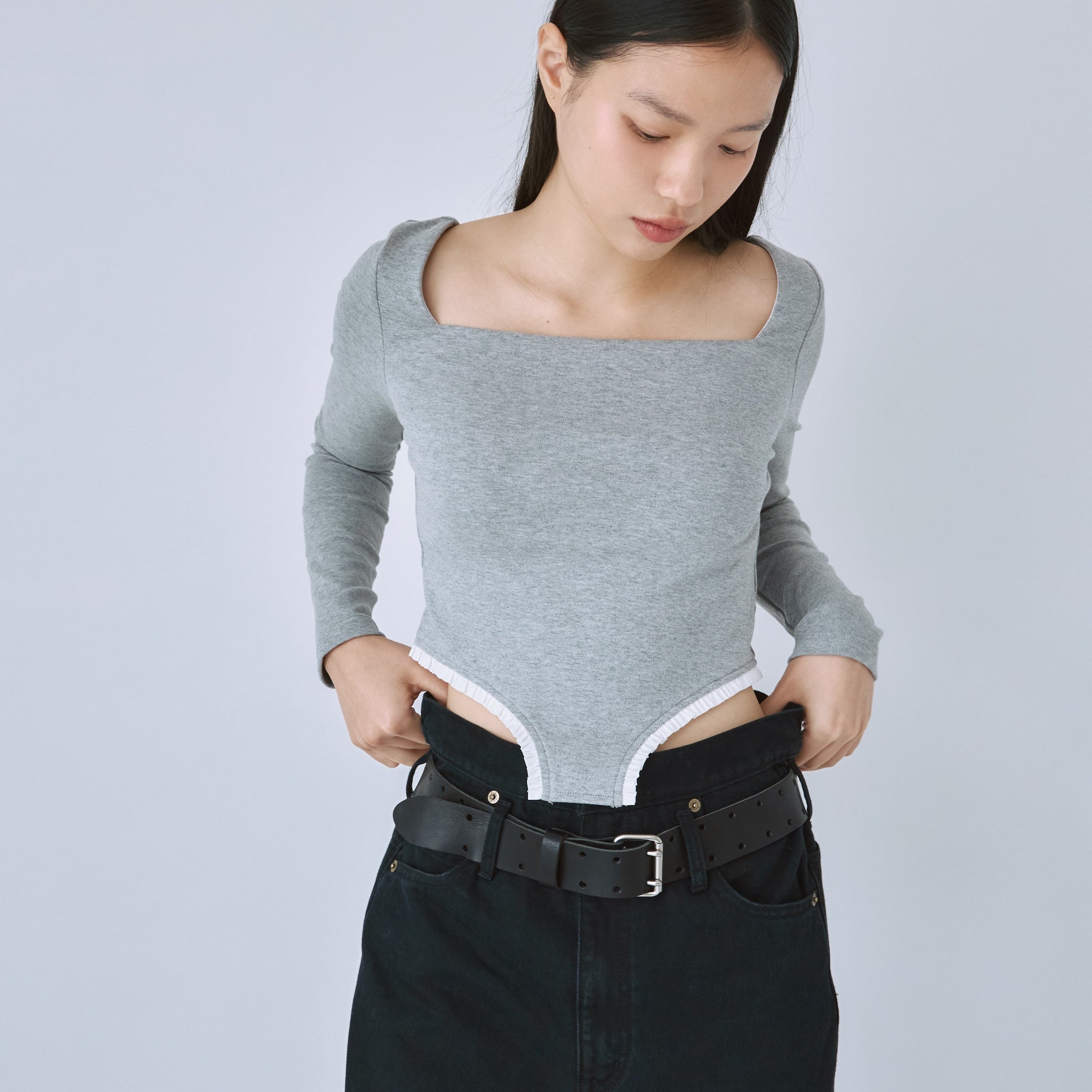 パッドin Moftyスクエアハイカットトップス