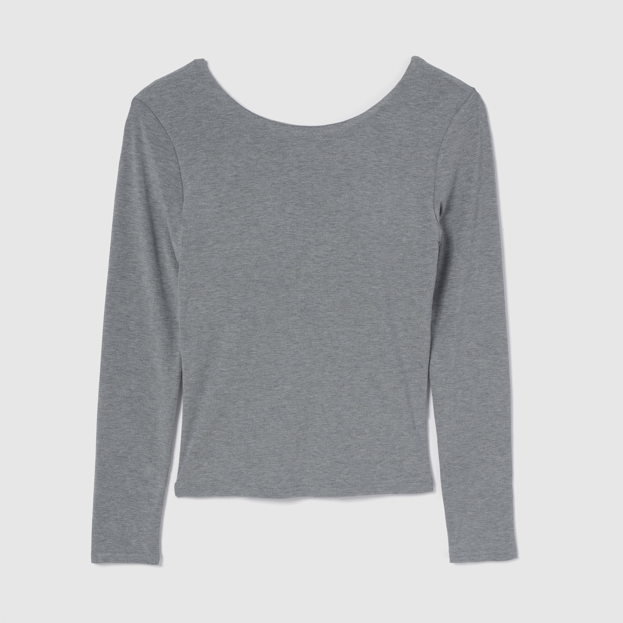 Fit Pad Marshmallow Back Open Long Sleeve