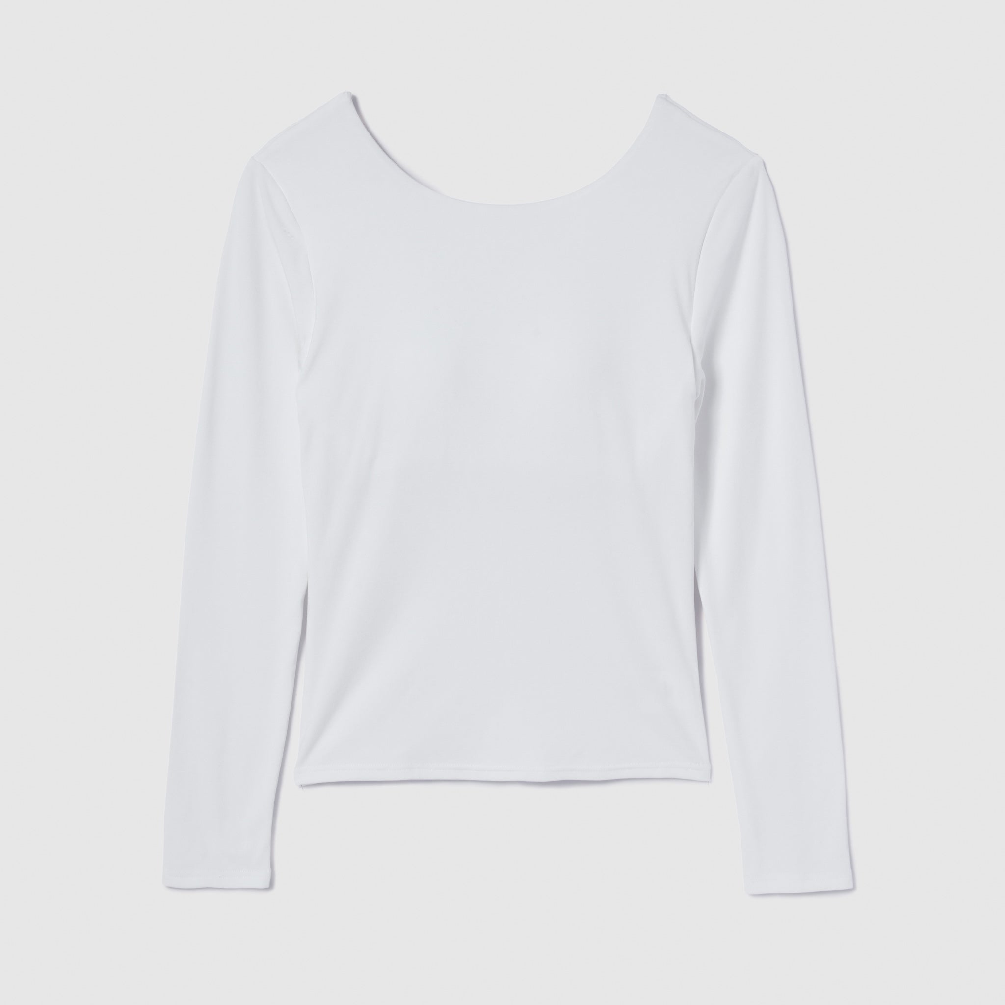 Fit Pad Marshmallow Back Open Long Sleeve