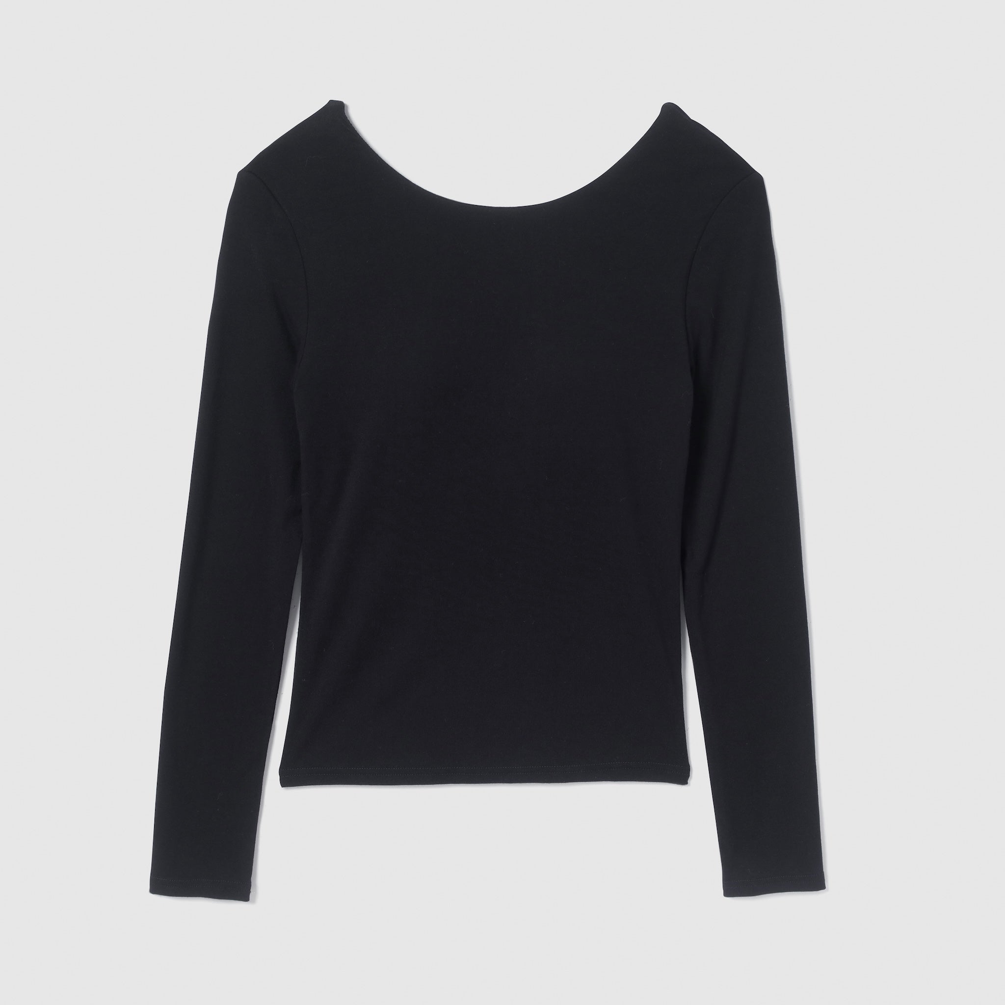 Fit Pad Marshmallow Back Open Long Sleeve