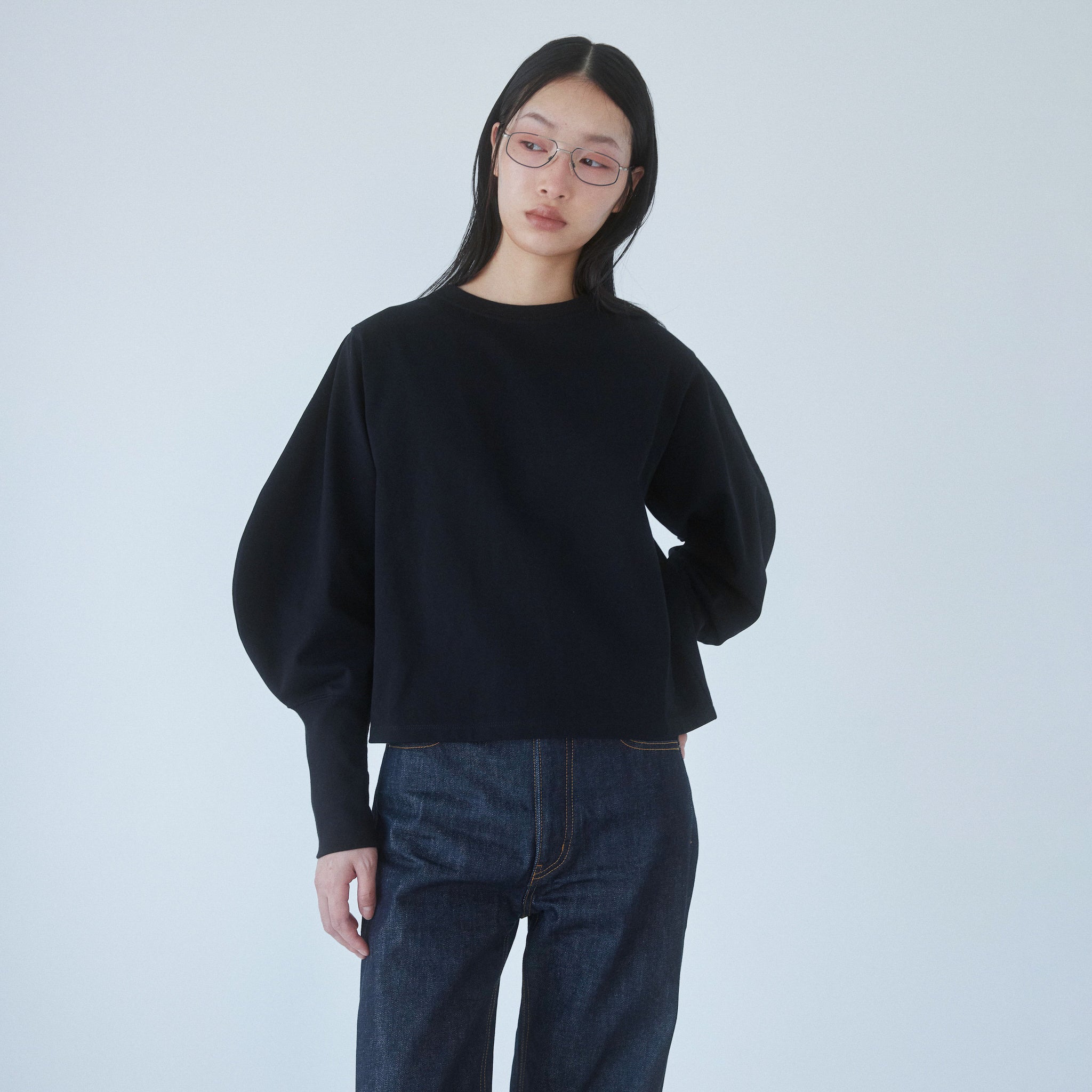 Wide sleeveコットンロンT