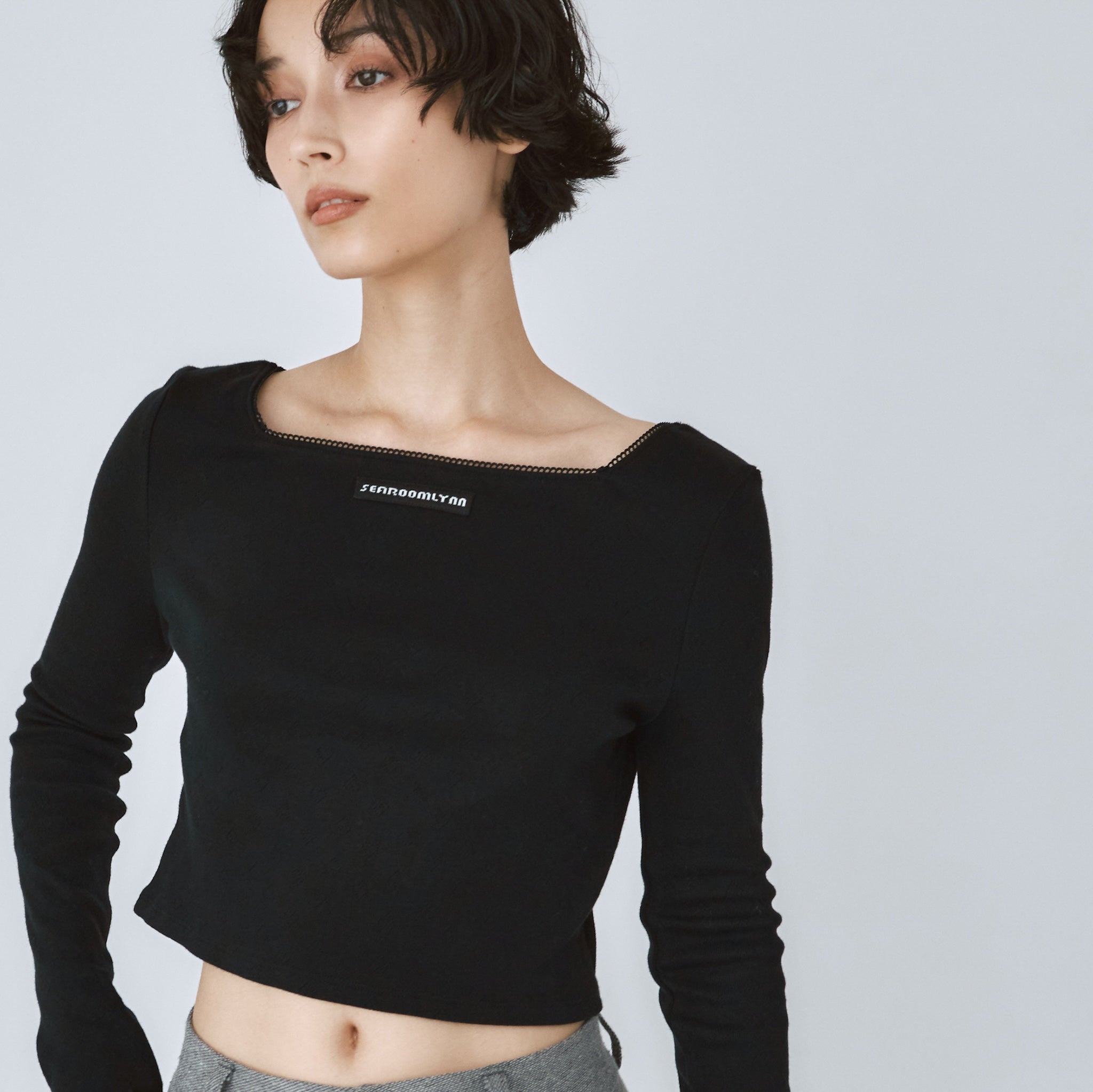 Heartlet square neckトップス