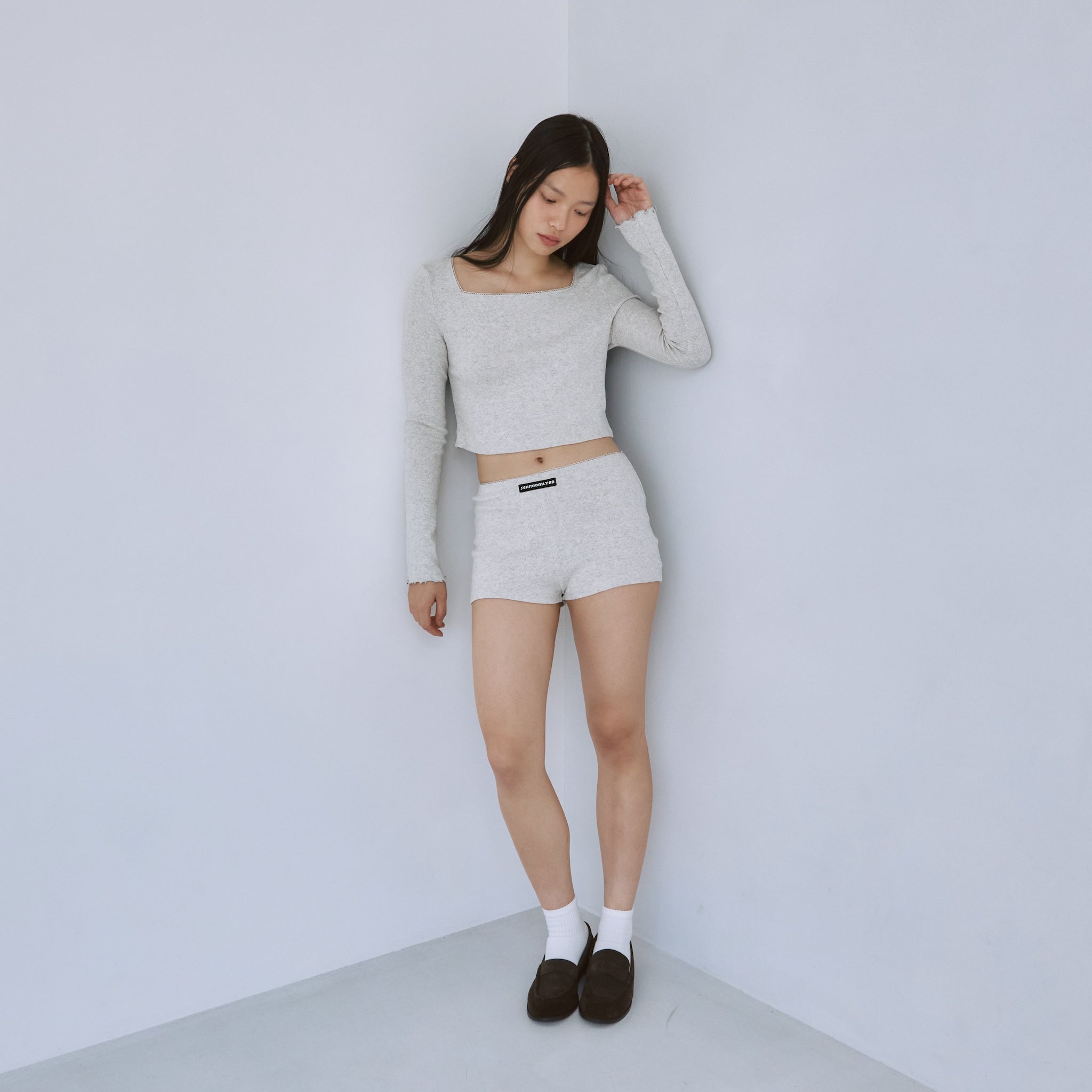 Heartlet square neckトップス