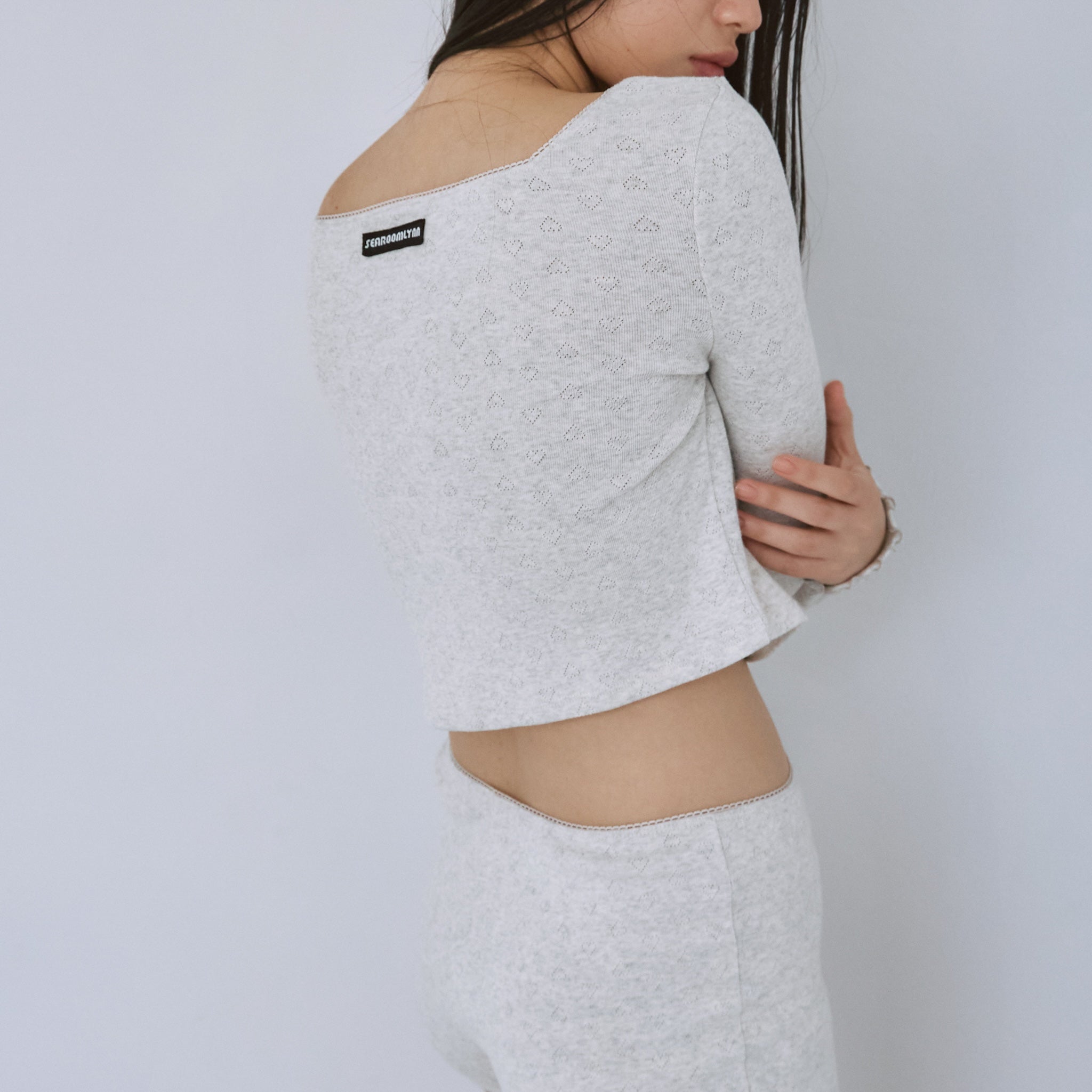 Heartlet square neckトップス