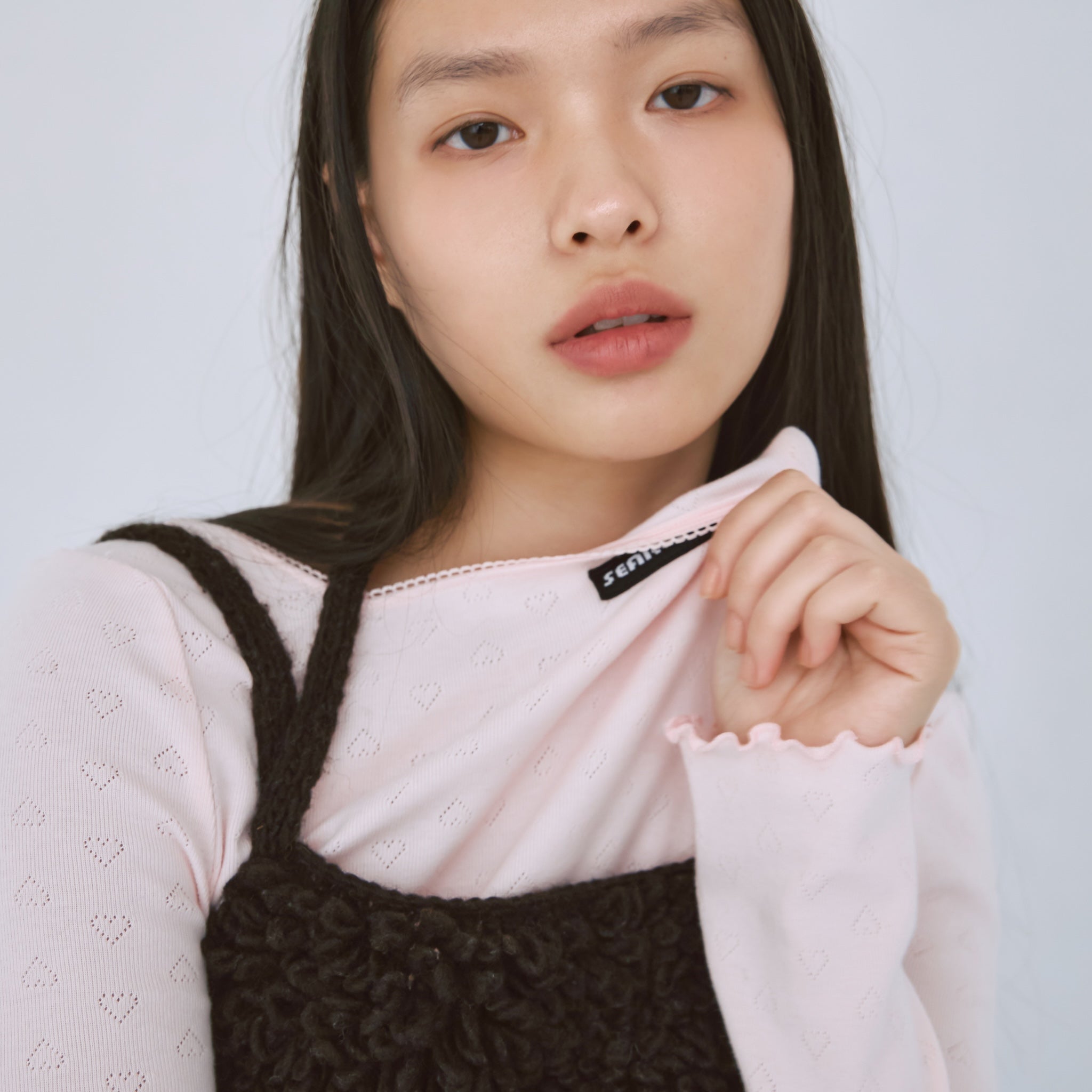 Heartlet square neckトップス