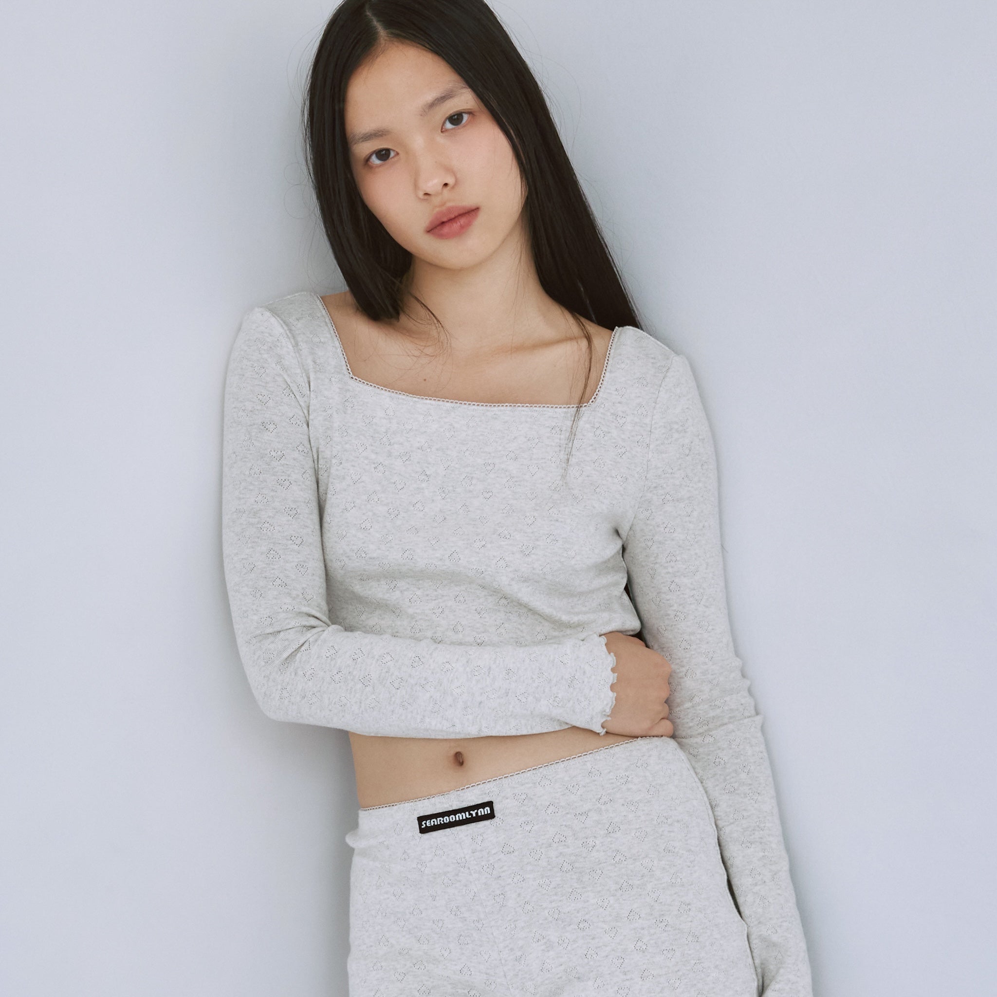 Heartlet square neckトップス