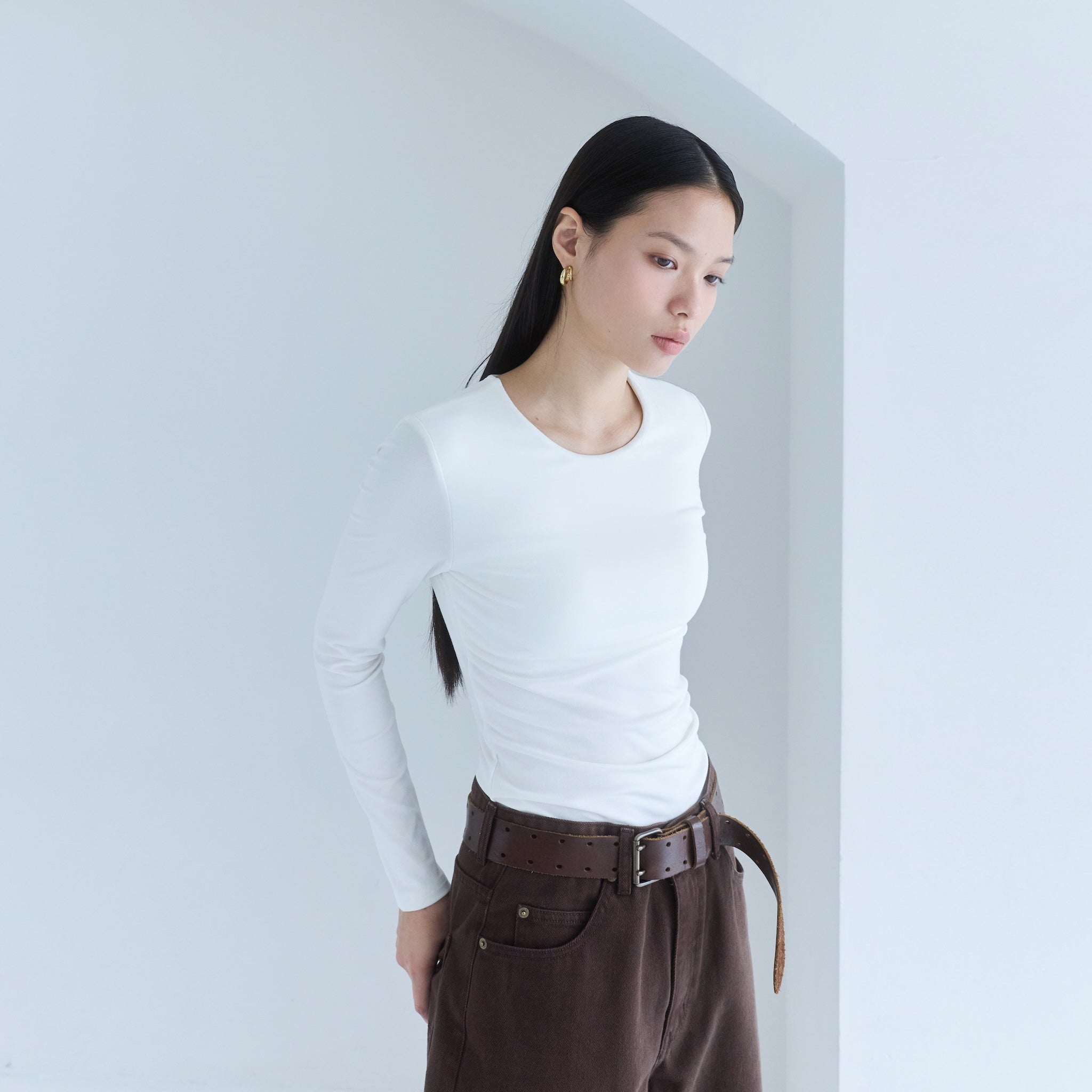 Fit Pad Marshmallow Basic Long Sleeve