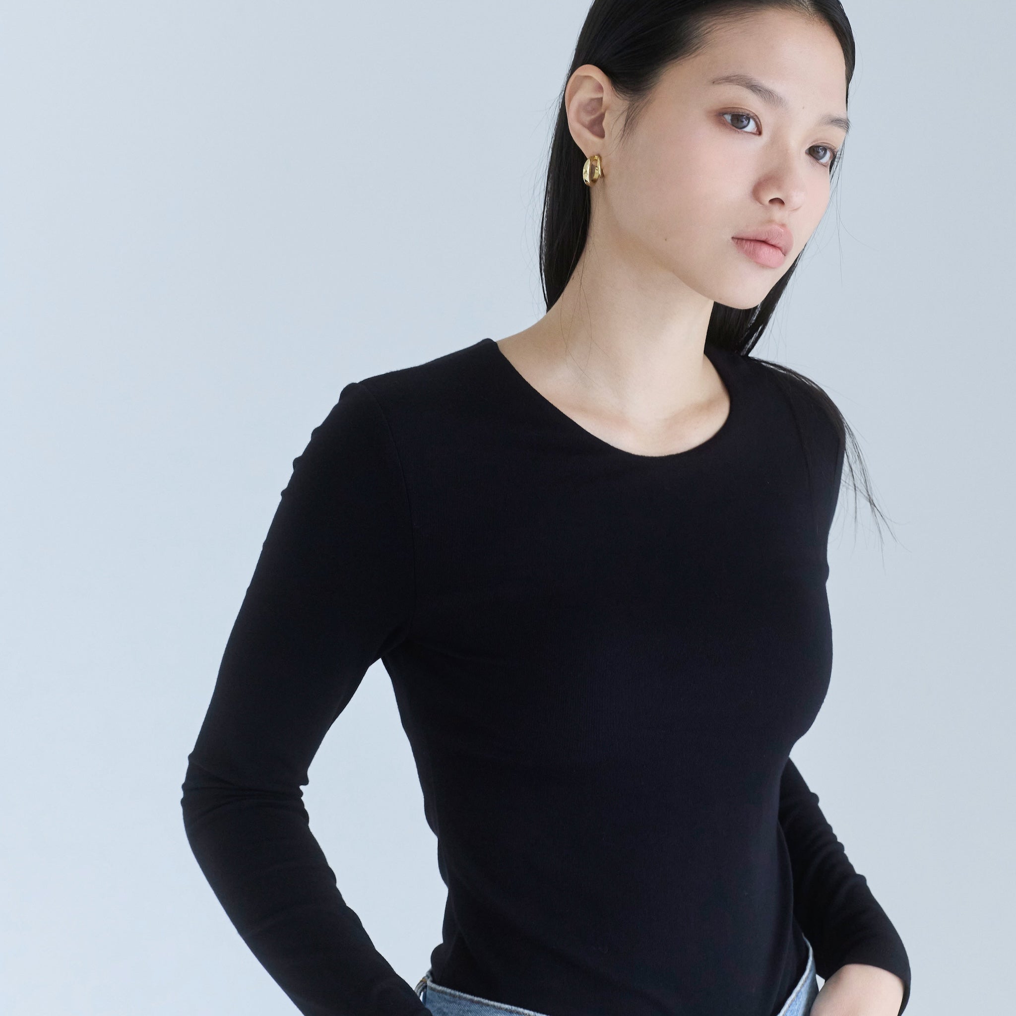 Fit Pad Marshmallow Basic Long Sleeve