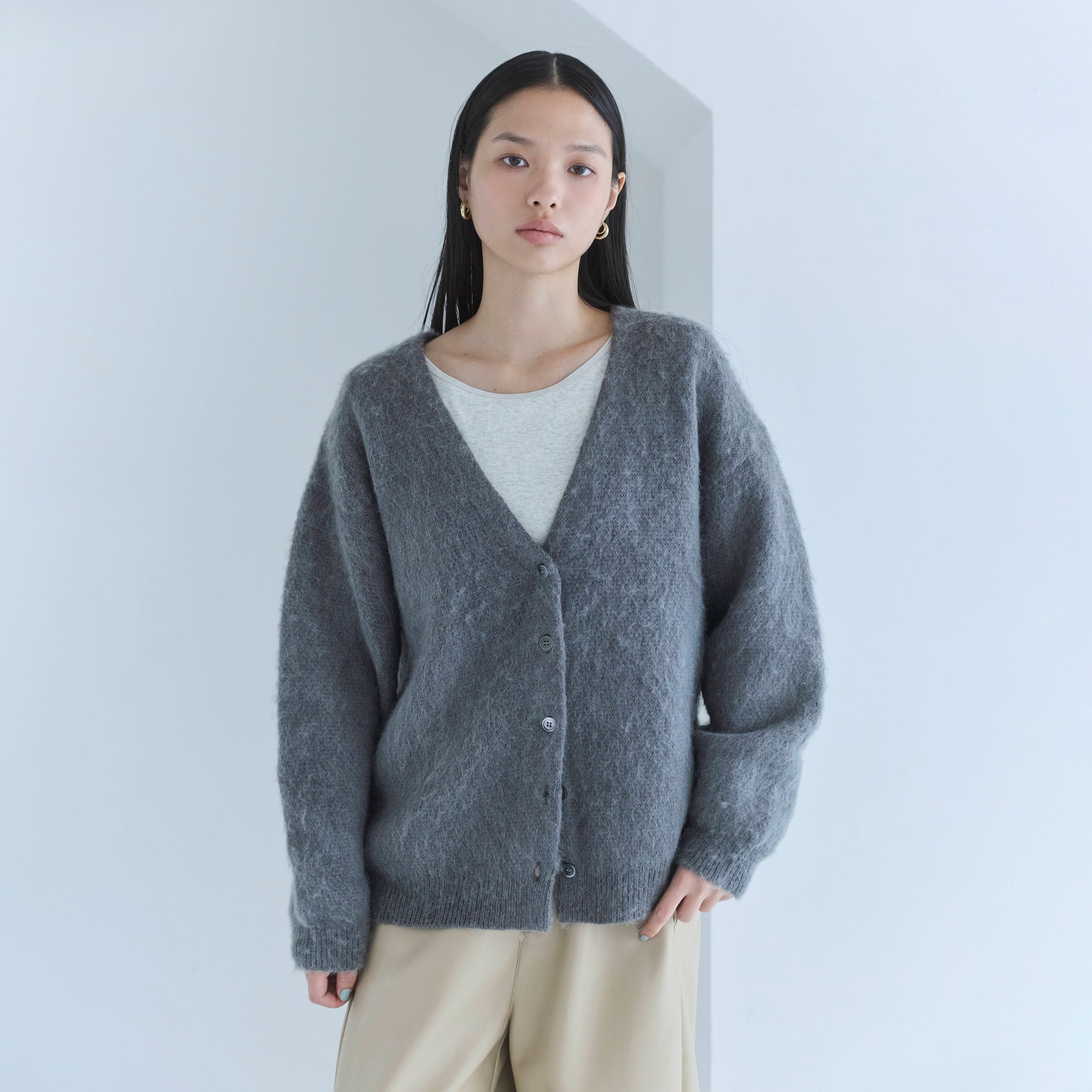 Woolモヘヤカーディガン