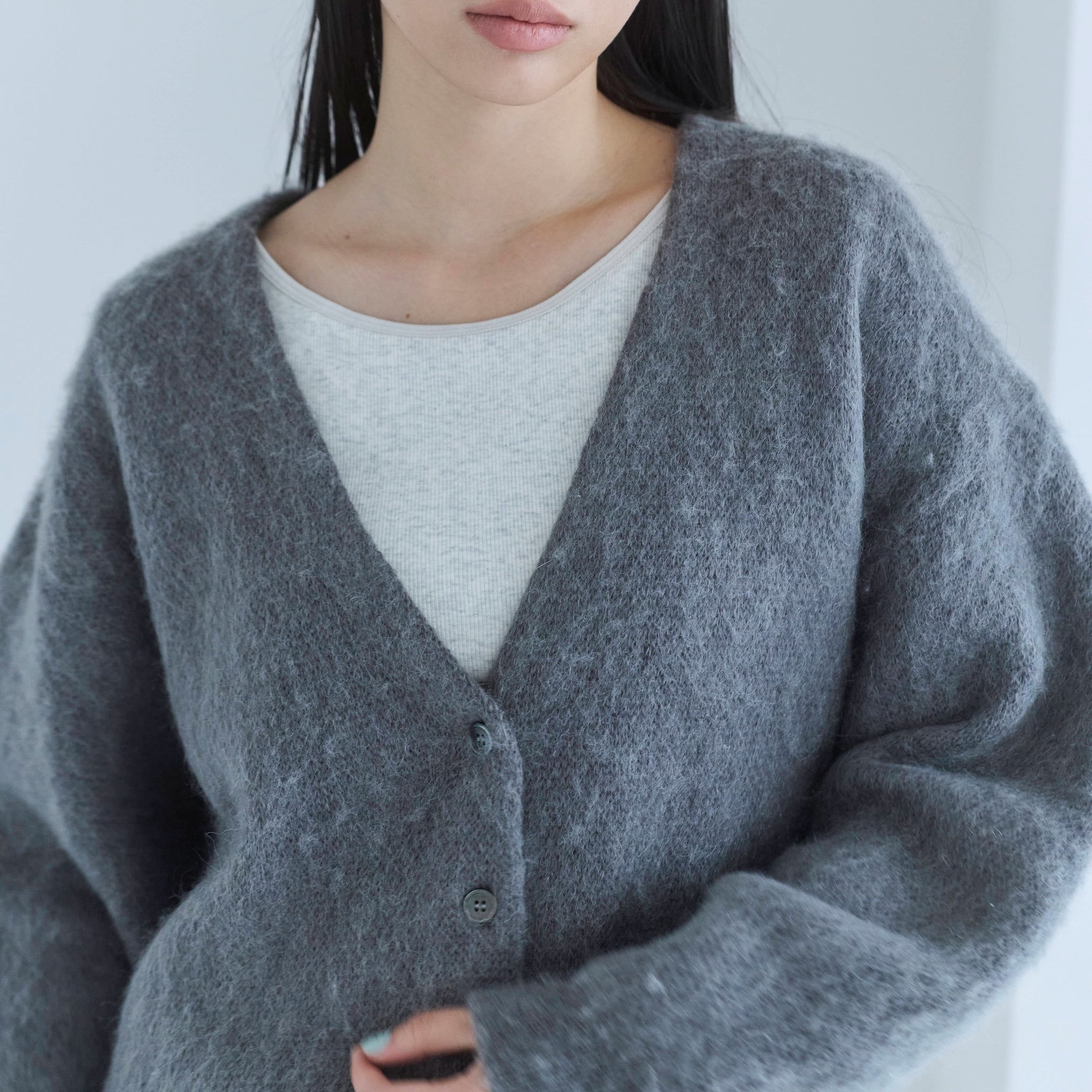 Woolモヘヤカーディガン