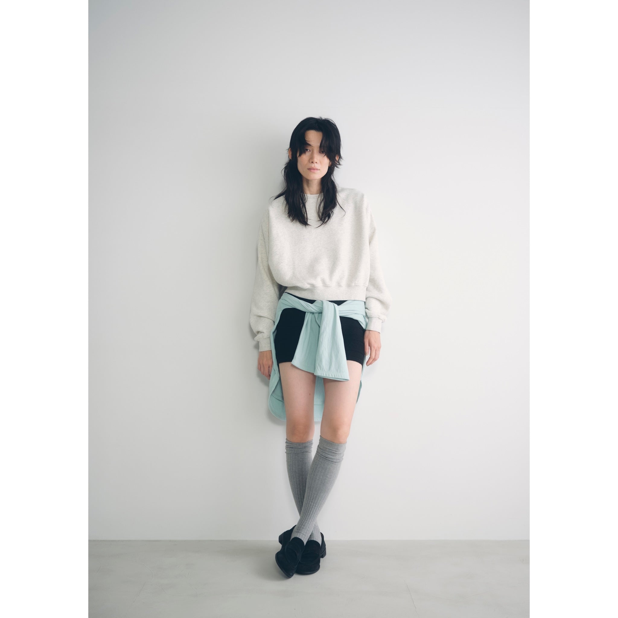 Jacquard knit shorts