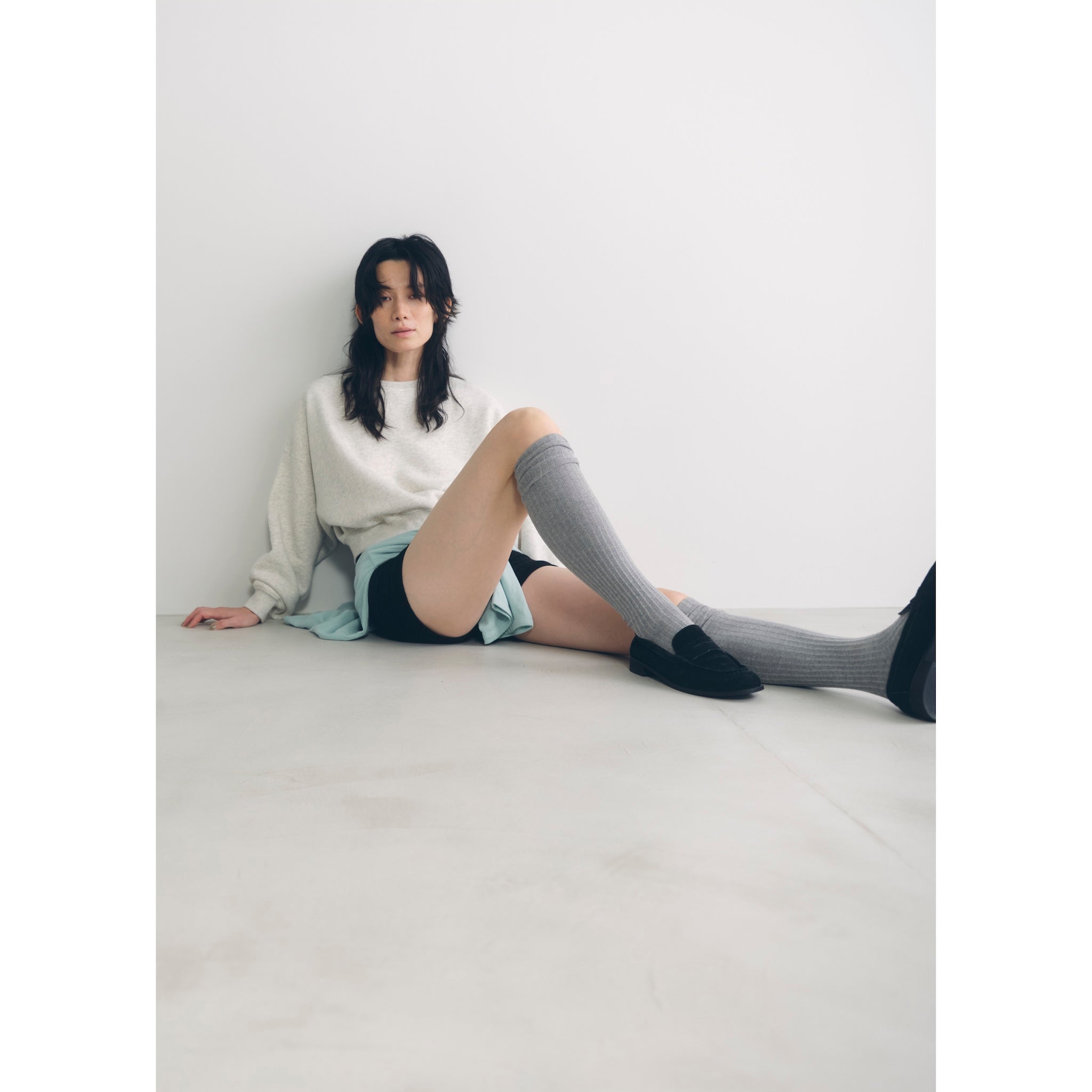 Jacquard knit shorts