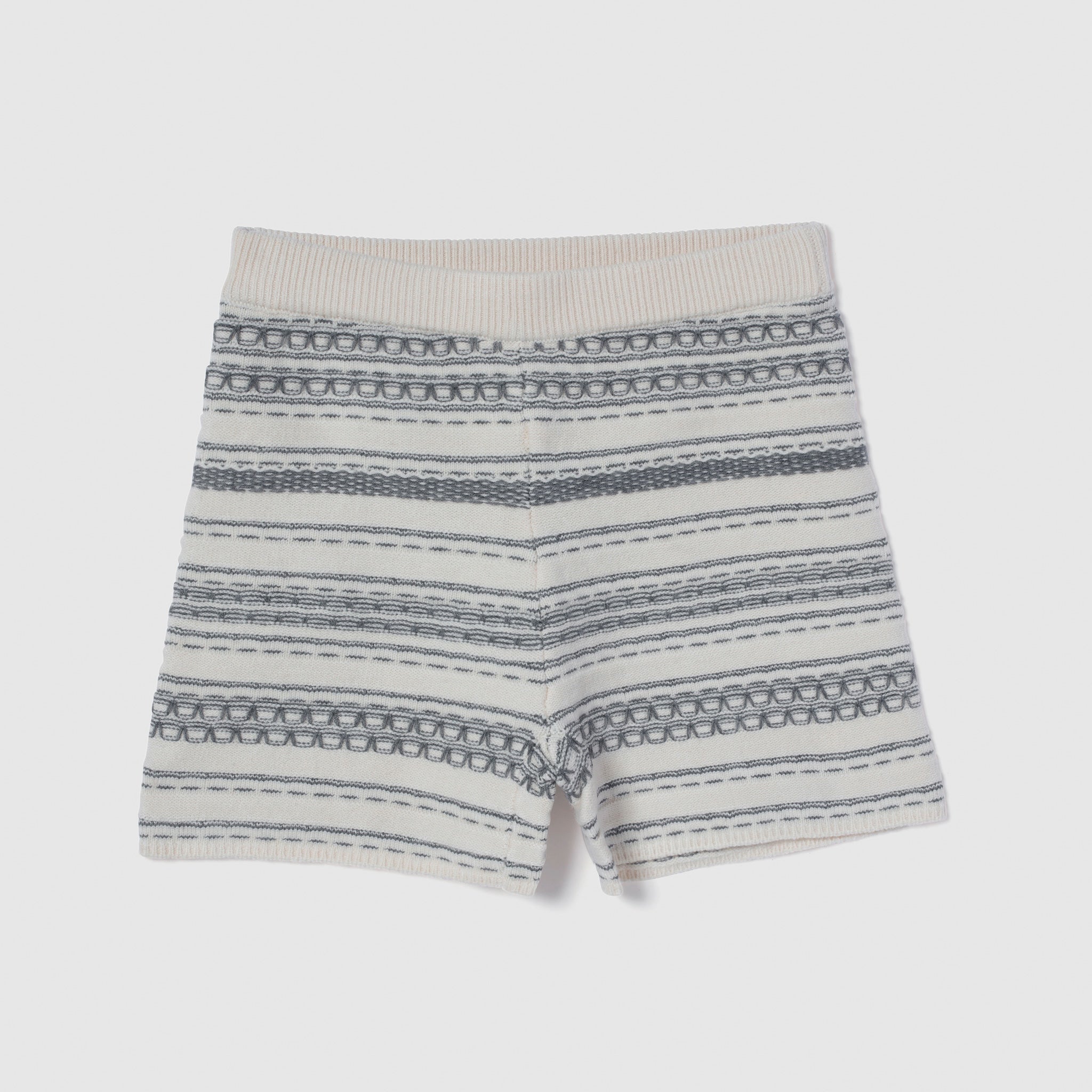 Jacquard knit shorts