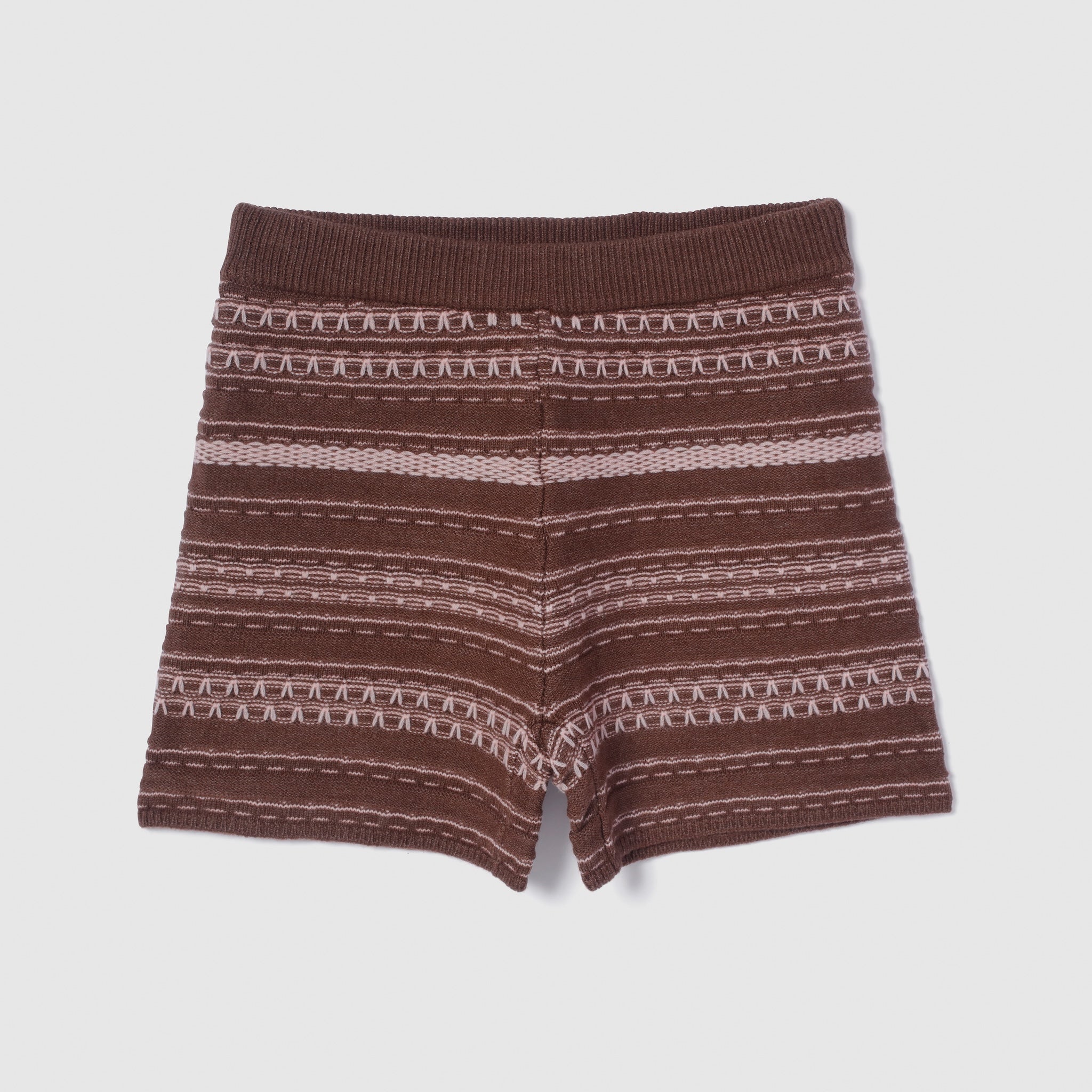 Jacquard knit shorts
