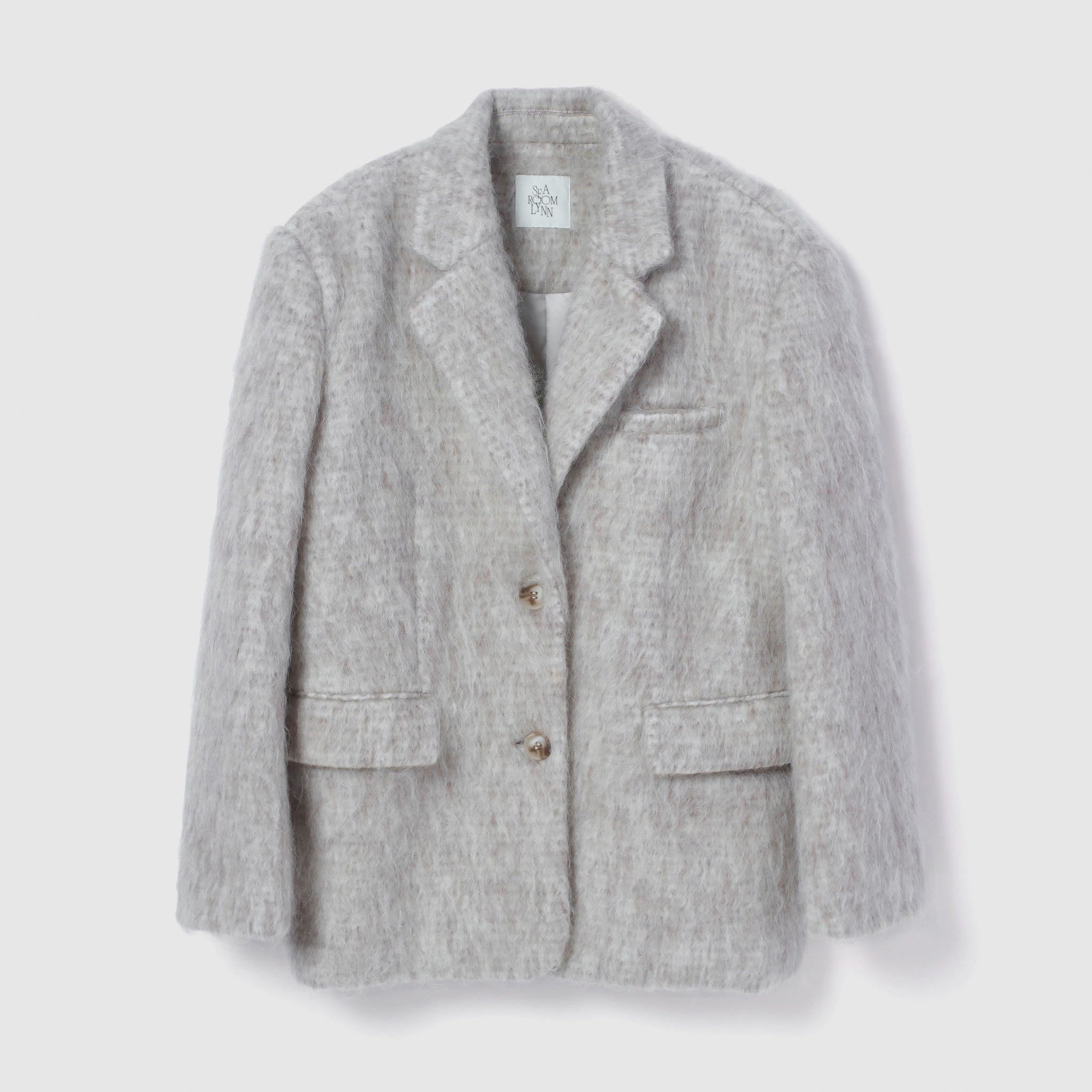Woolシャギーテーラードジャケット