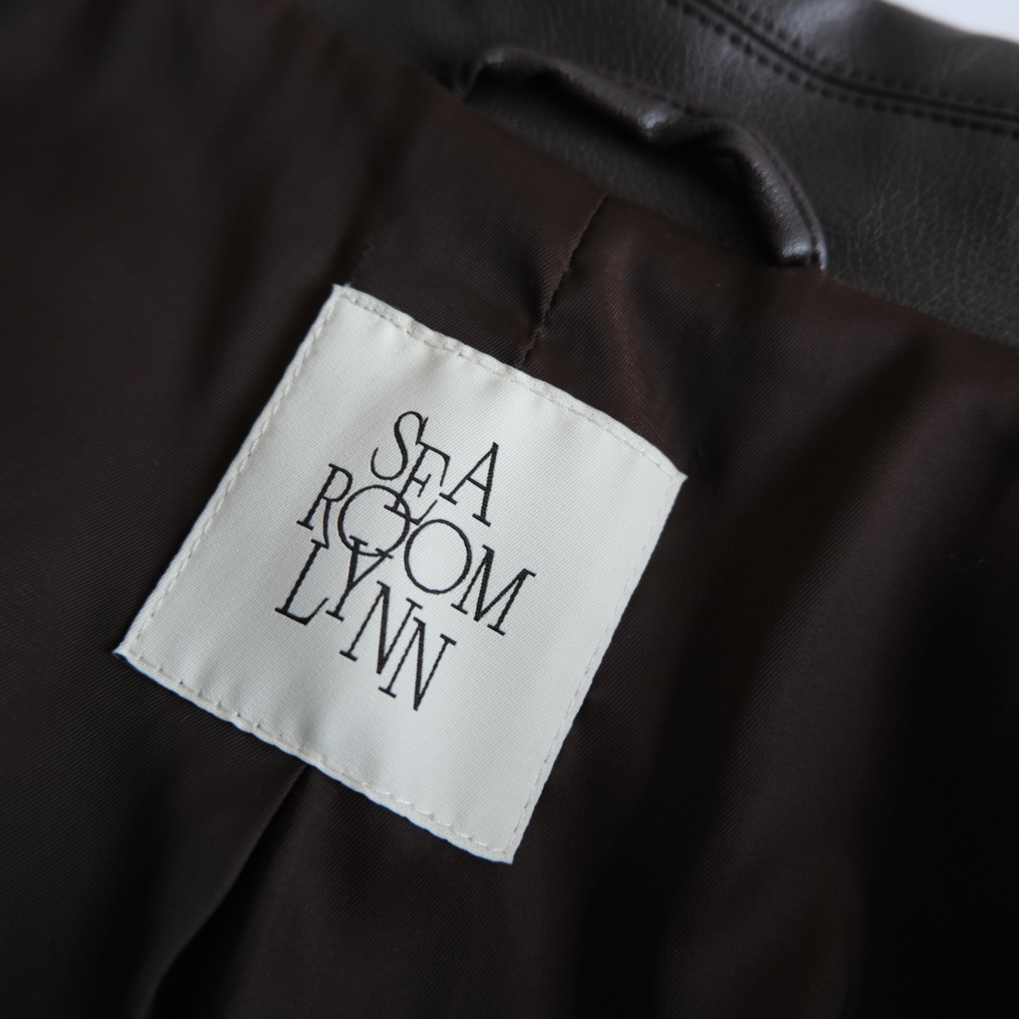 ECOレザーガウンロングコート