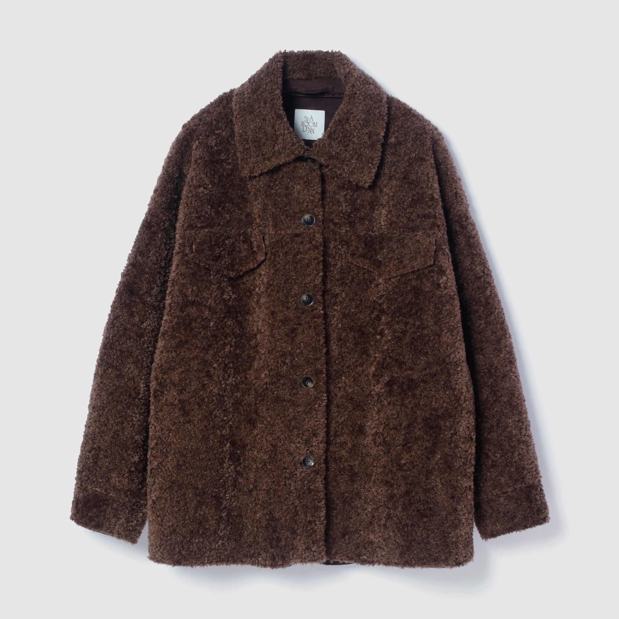 BOAスエードオーバーシャツジャケット