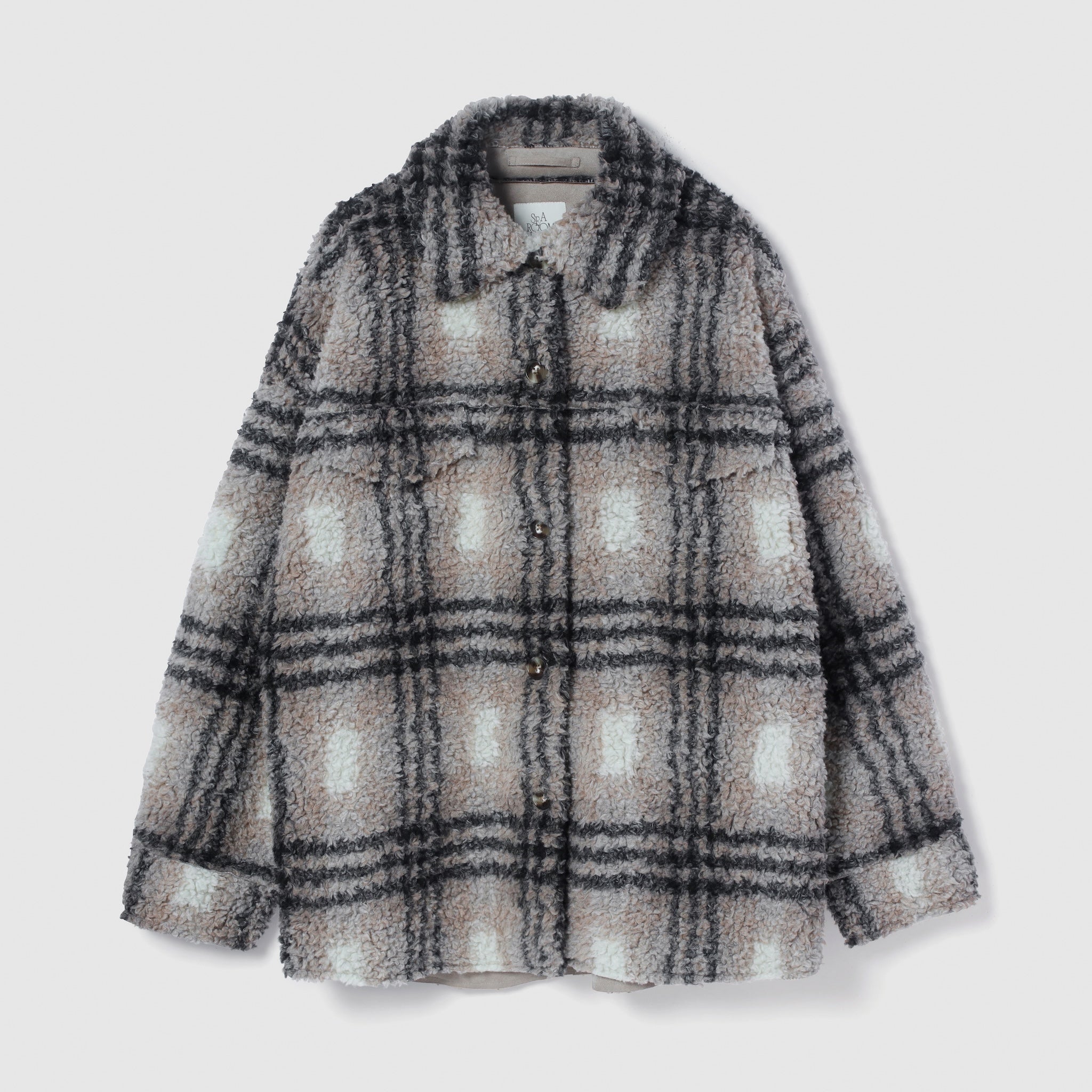 BOAスエードオーバーシャツジャケット