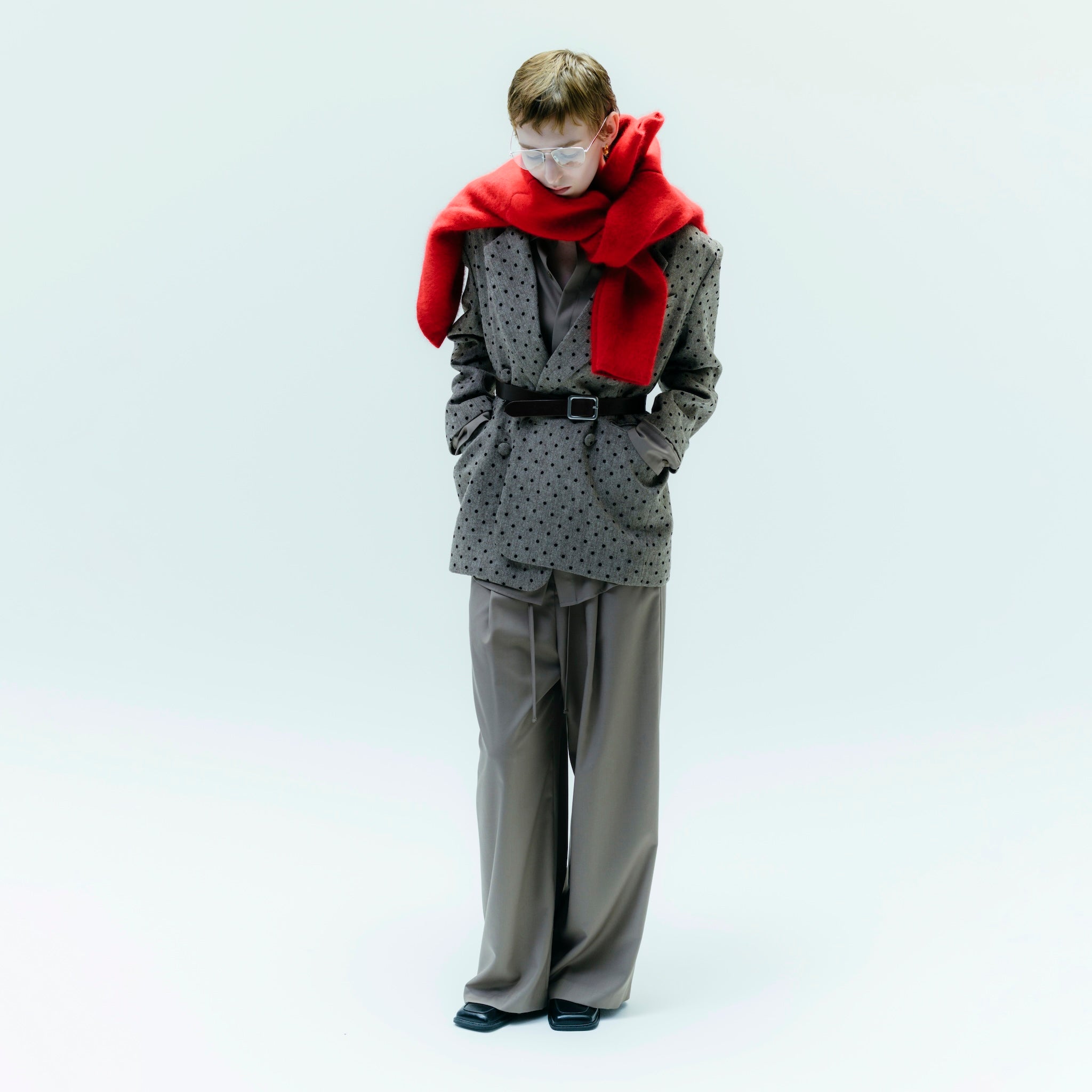 BOYFRIEND Tweedテーラードジャケット