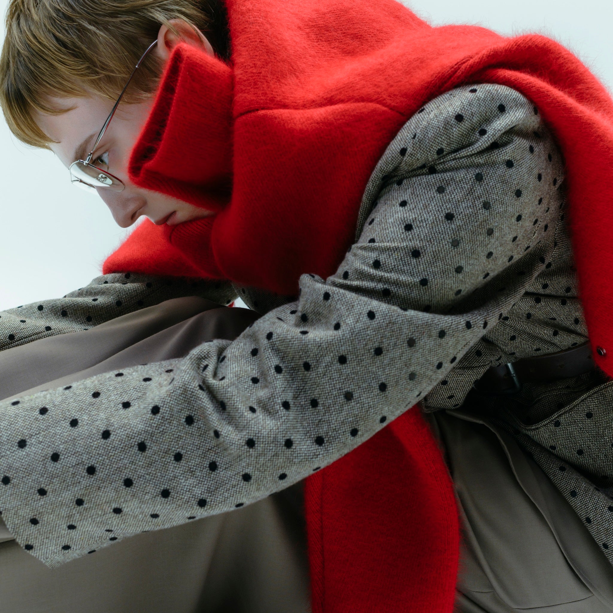 BOYFRIEND Tweedテーラードジャケット