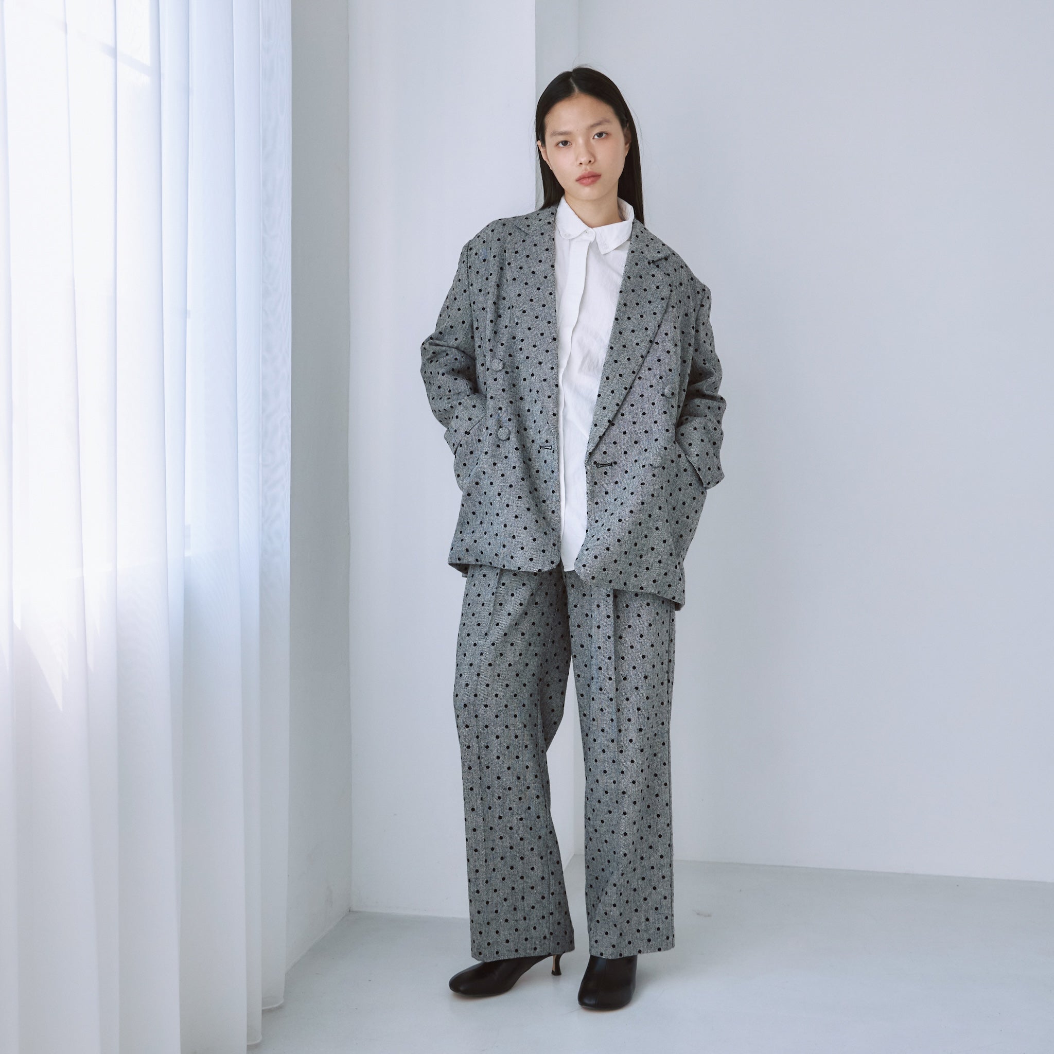 BOYFRIEND Tweedテーラードジャケット