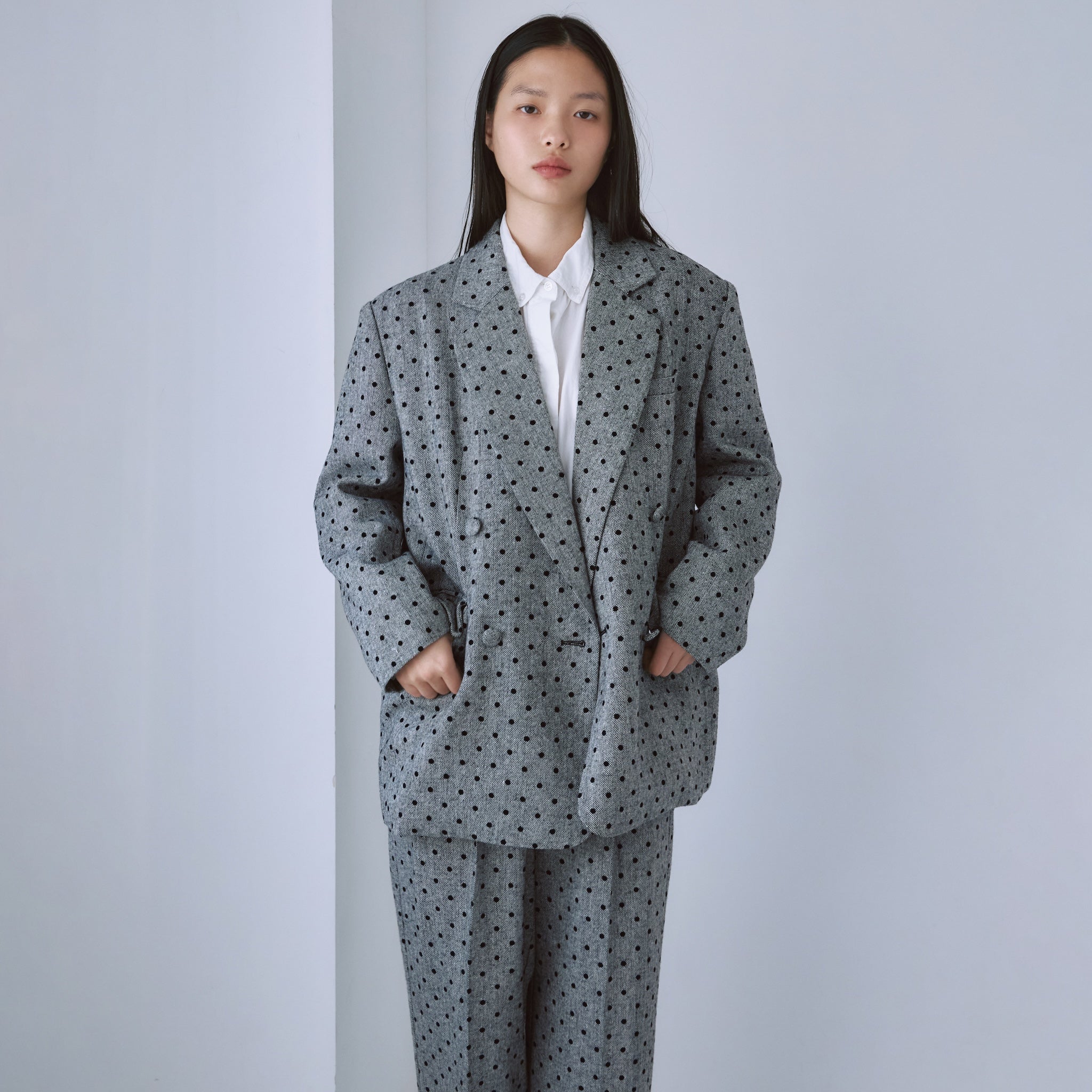 BOYFRIEND Tweedテーラードジャケット