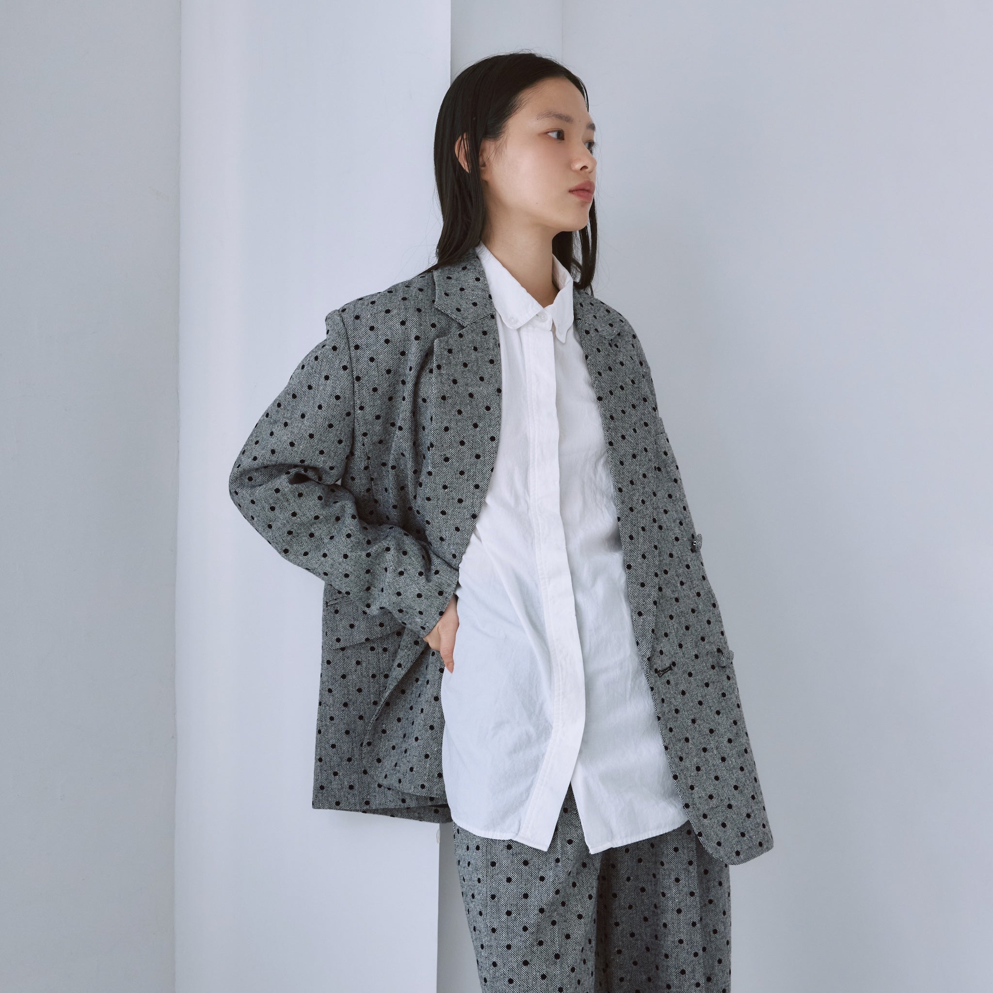 BOYFRIEND Tweedテーラードジャケット