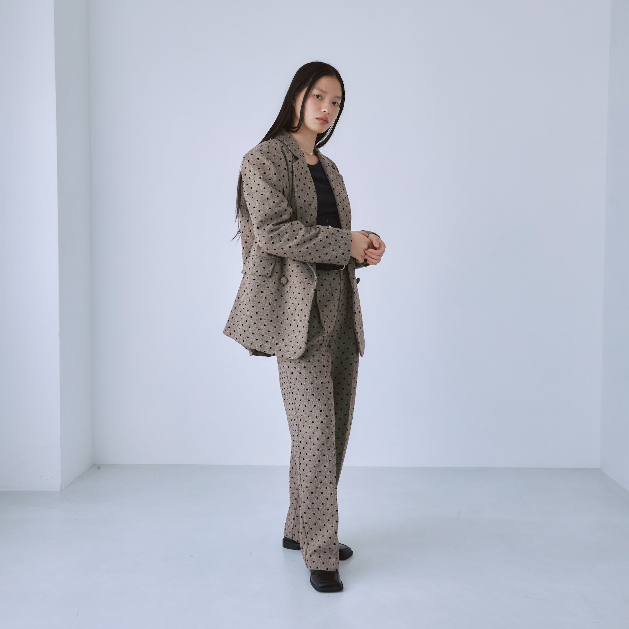 BOYFRIEND Tweedテーラードジャケット